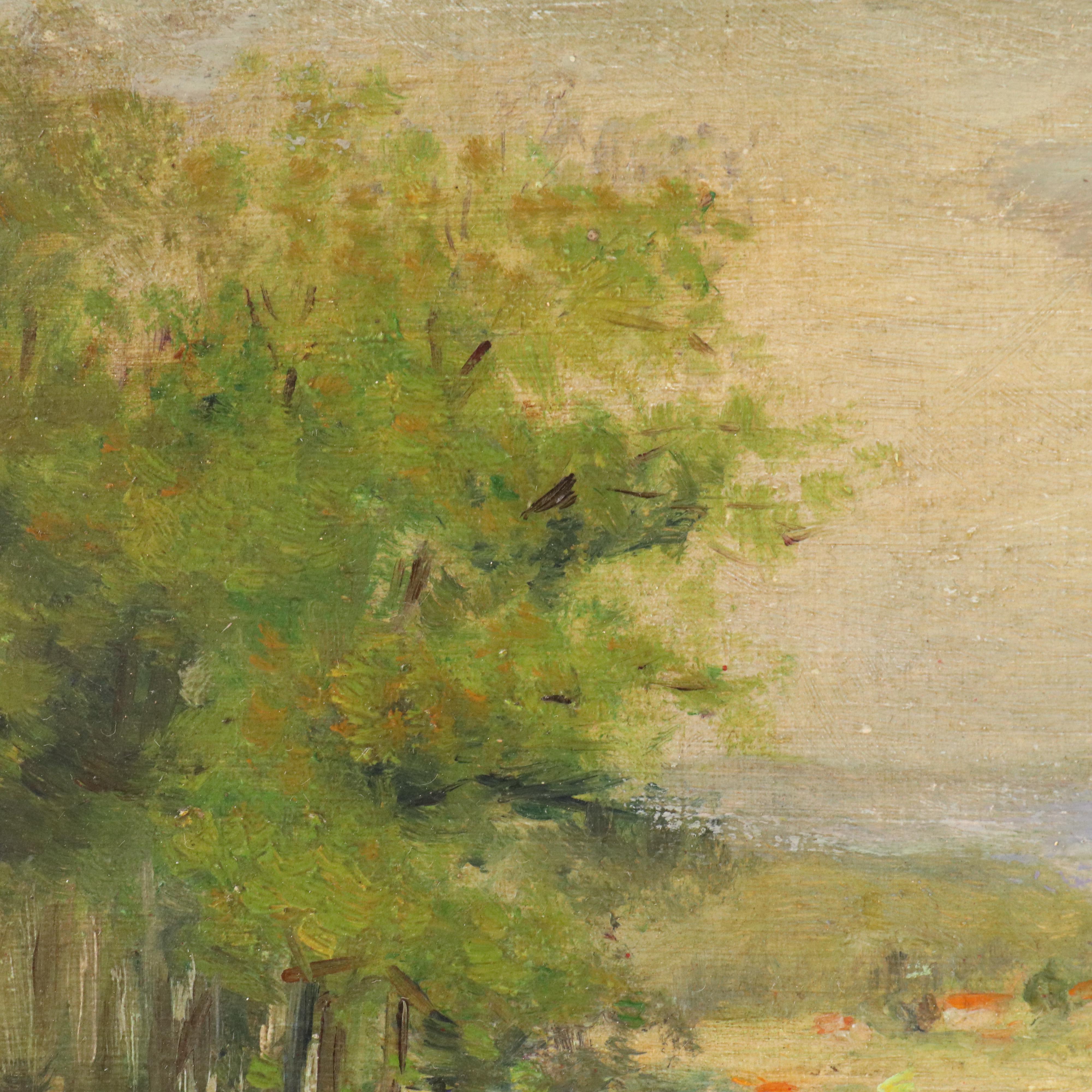 Pair of Landscape Oil Paintings, 20th Century