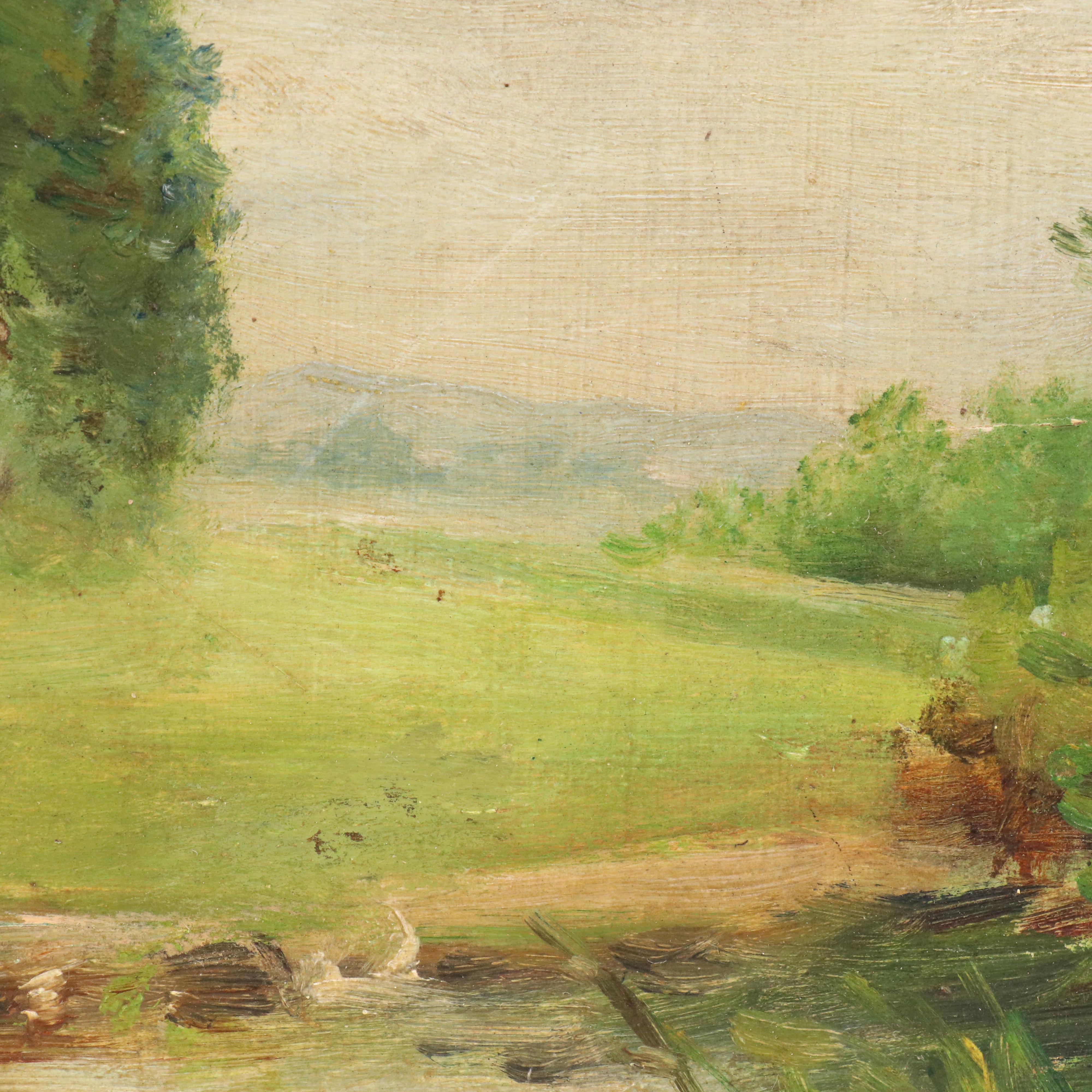 Pair of Landscape Oil Paintings, 20th Century