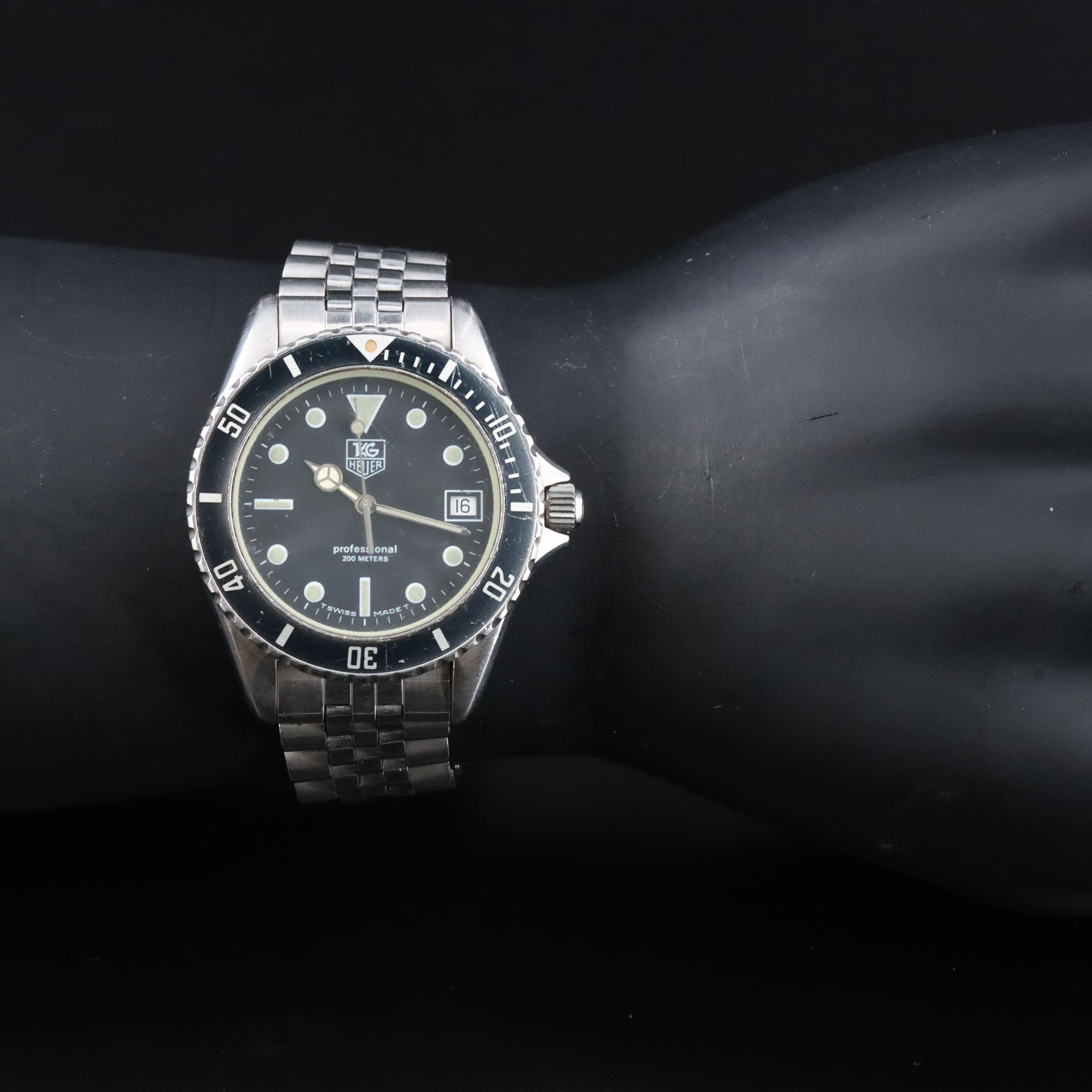 TAG Heuer Professional 980.103B Black 37mm Steel Quartz Watch