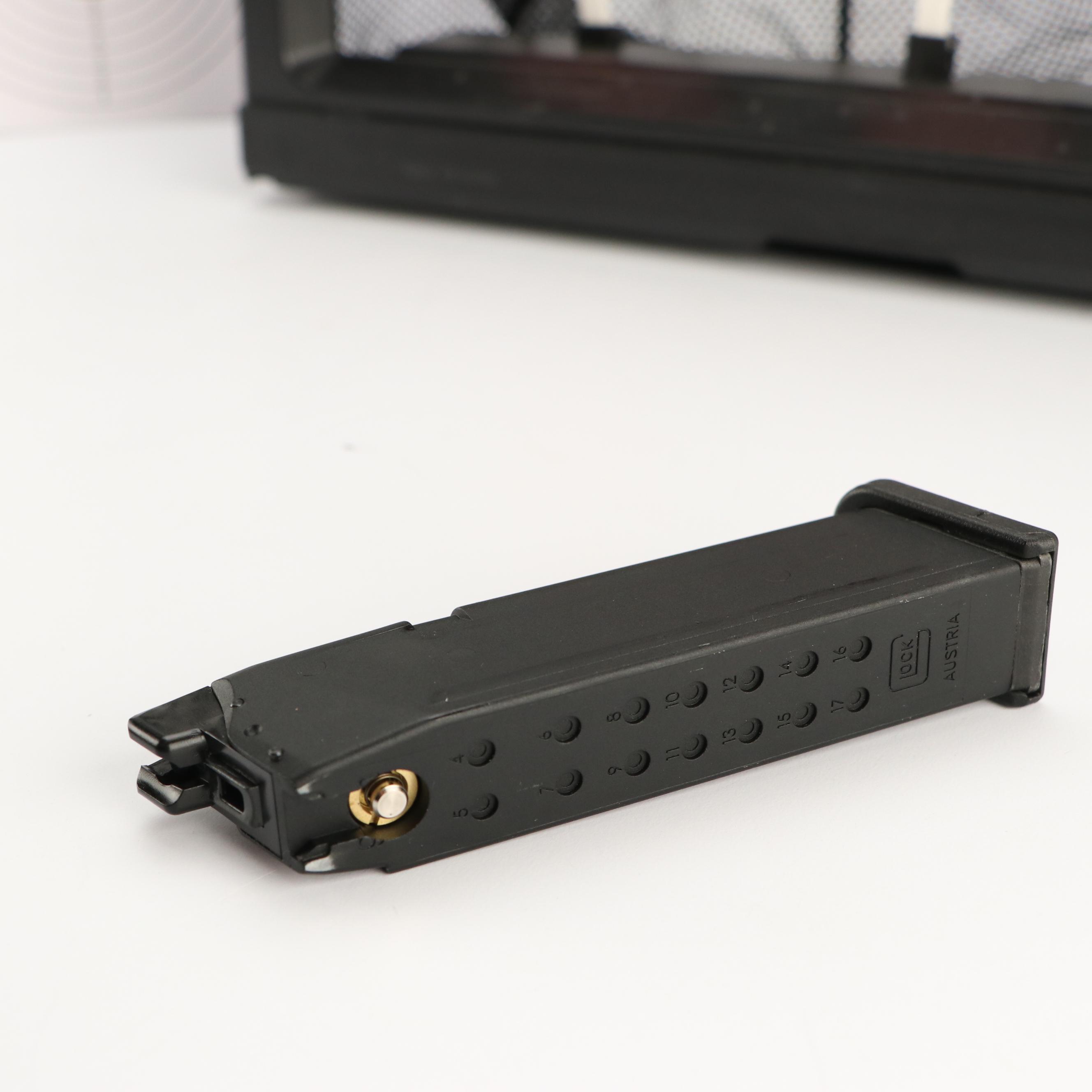 KWA Airsoft Gas Blowback Rifle with Airsoft Glock Handgun and Accessories