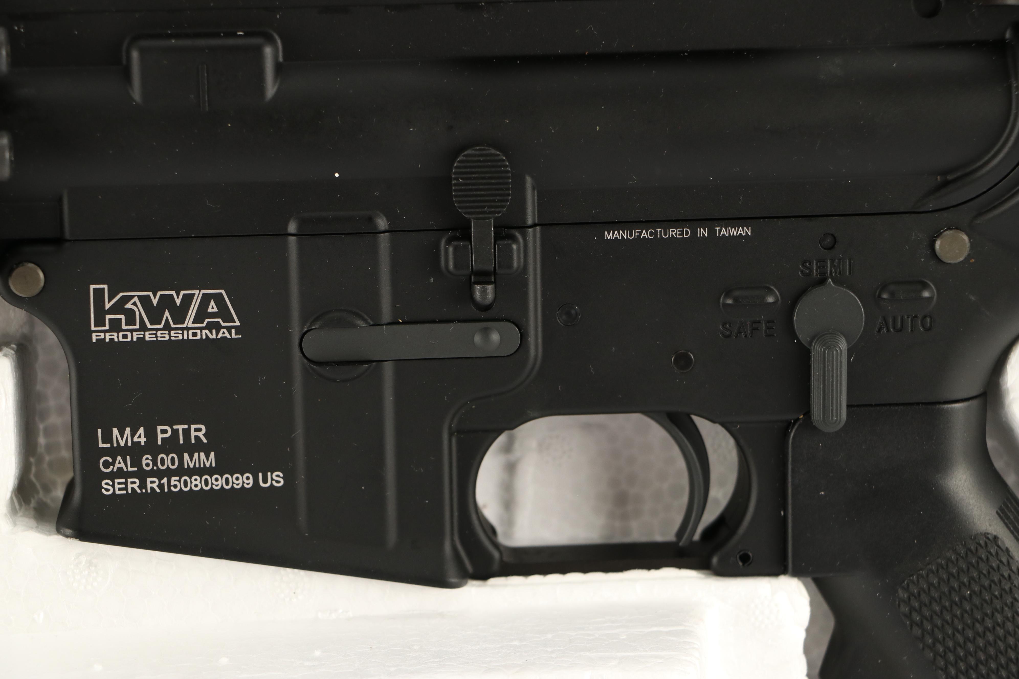 KWA Airsoft Gas Blowback Rifle with Airsoft Glock Handgun and Accessories