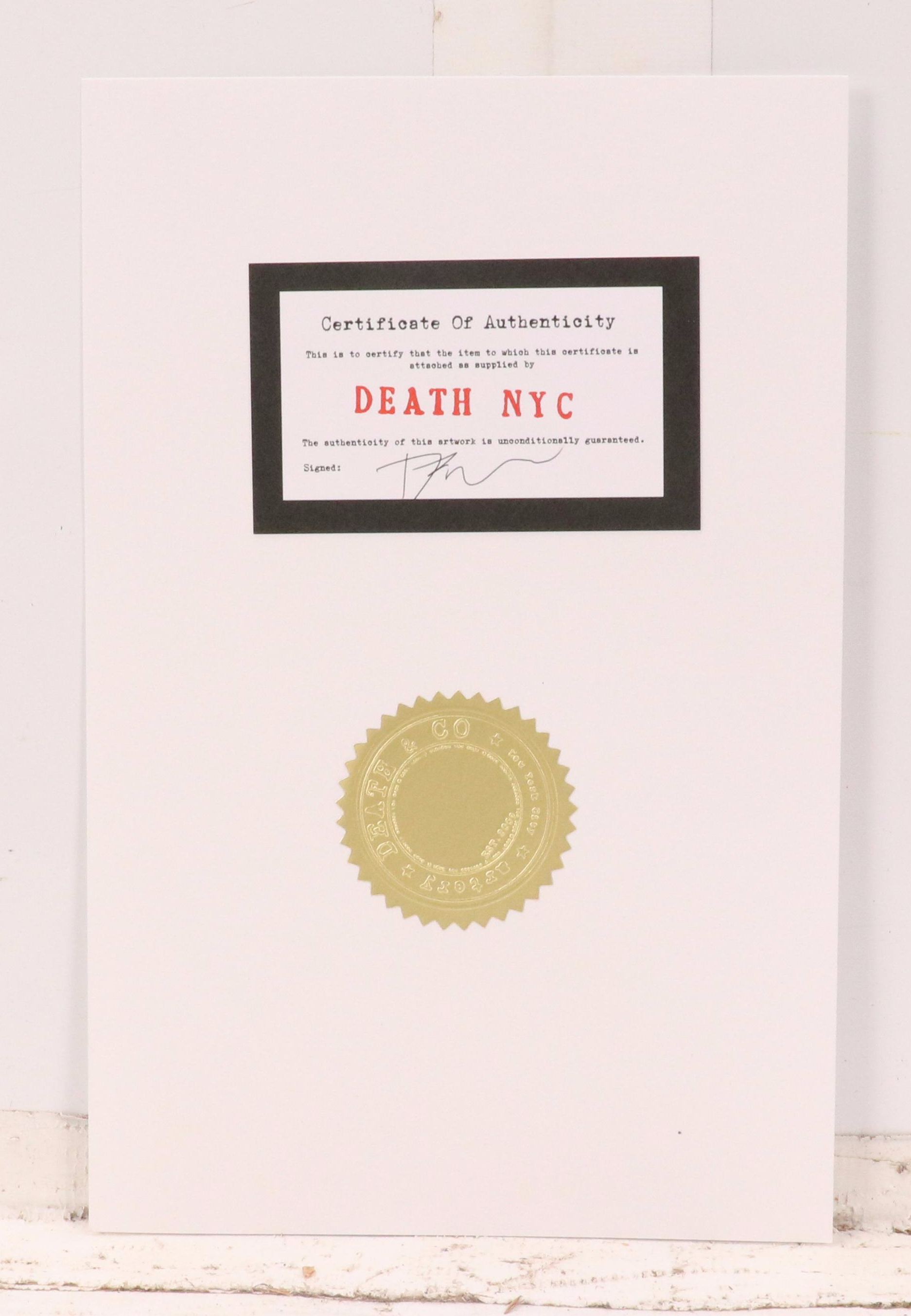 Death NYC Graphic Digital Print Featuring Louis Vuitton x Gucci Tiger, 2024