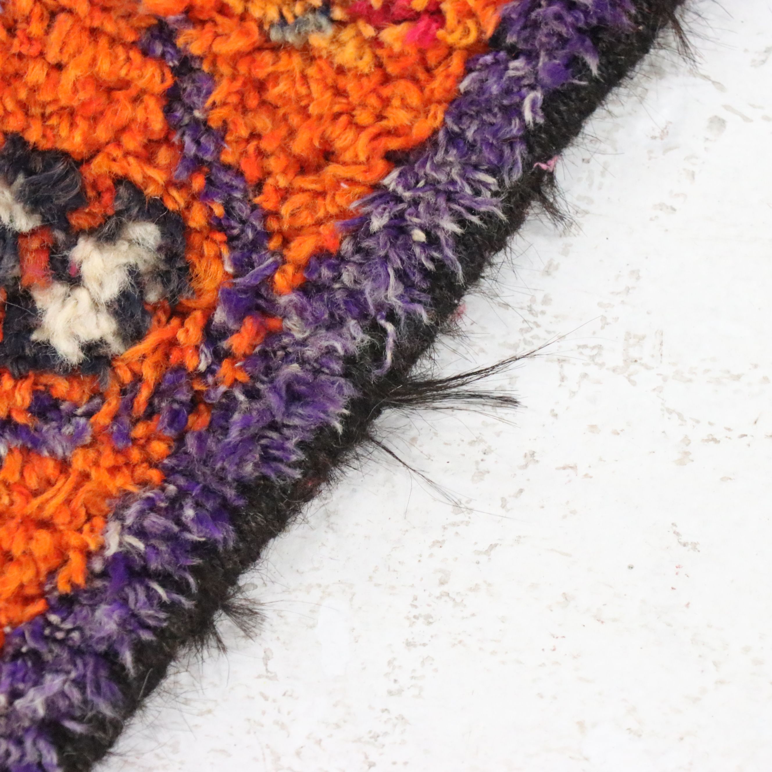 3'3 x 11'3 Hand-Knotted Moroccan Berber Carpet Runner Long Rug