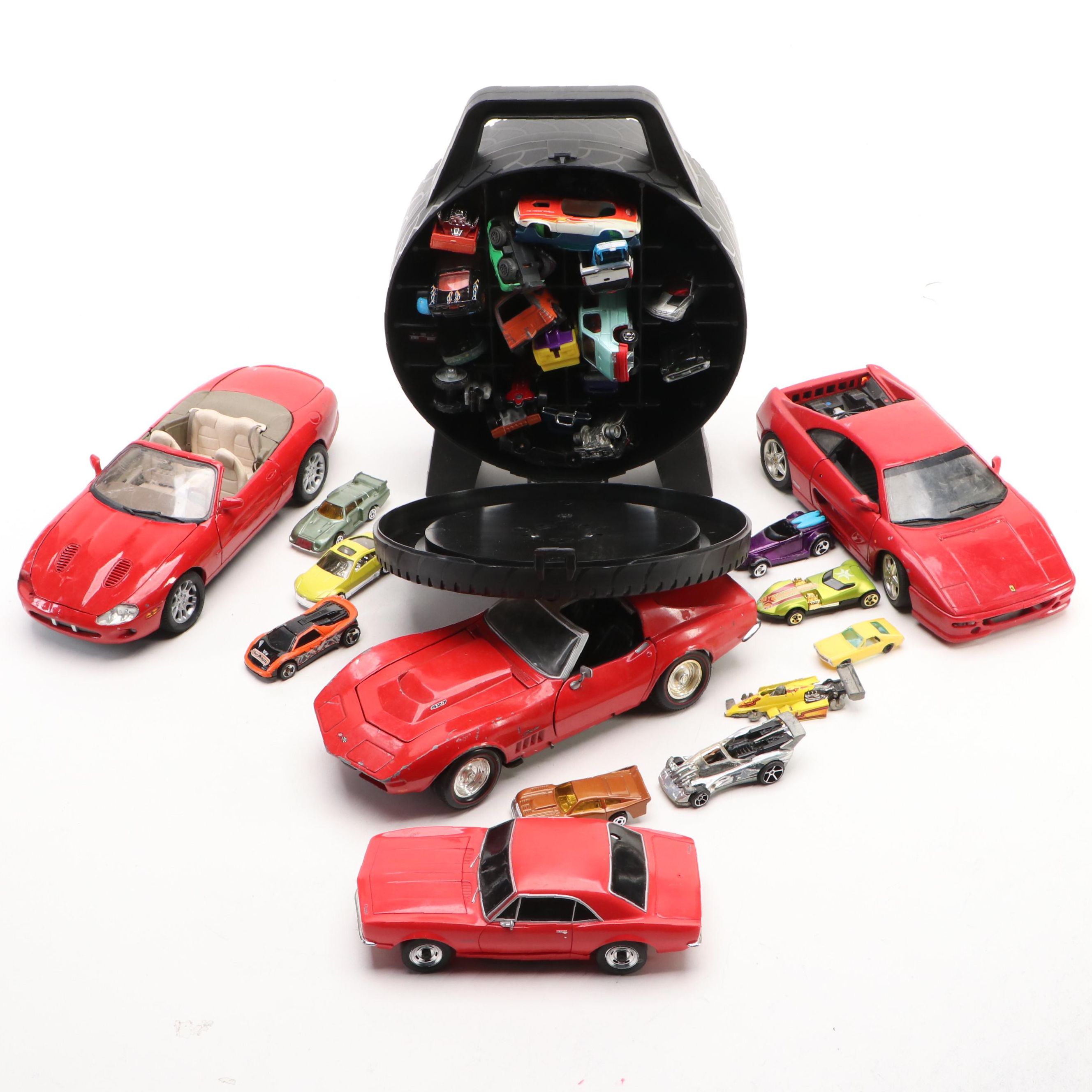 Hot Wheels Ferrari F355, Maisto Jaguar XK Series and Other Toy Diecast Cars