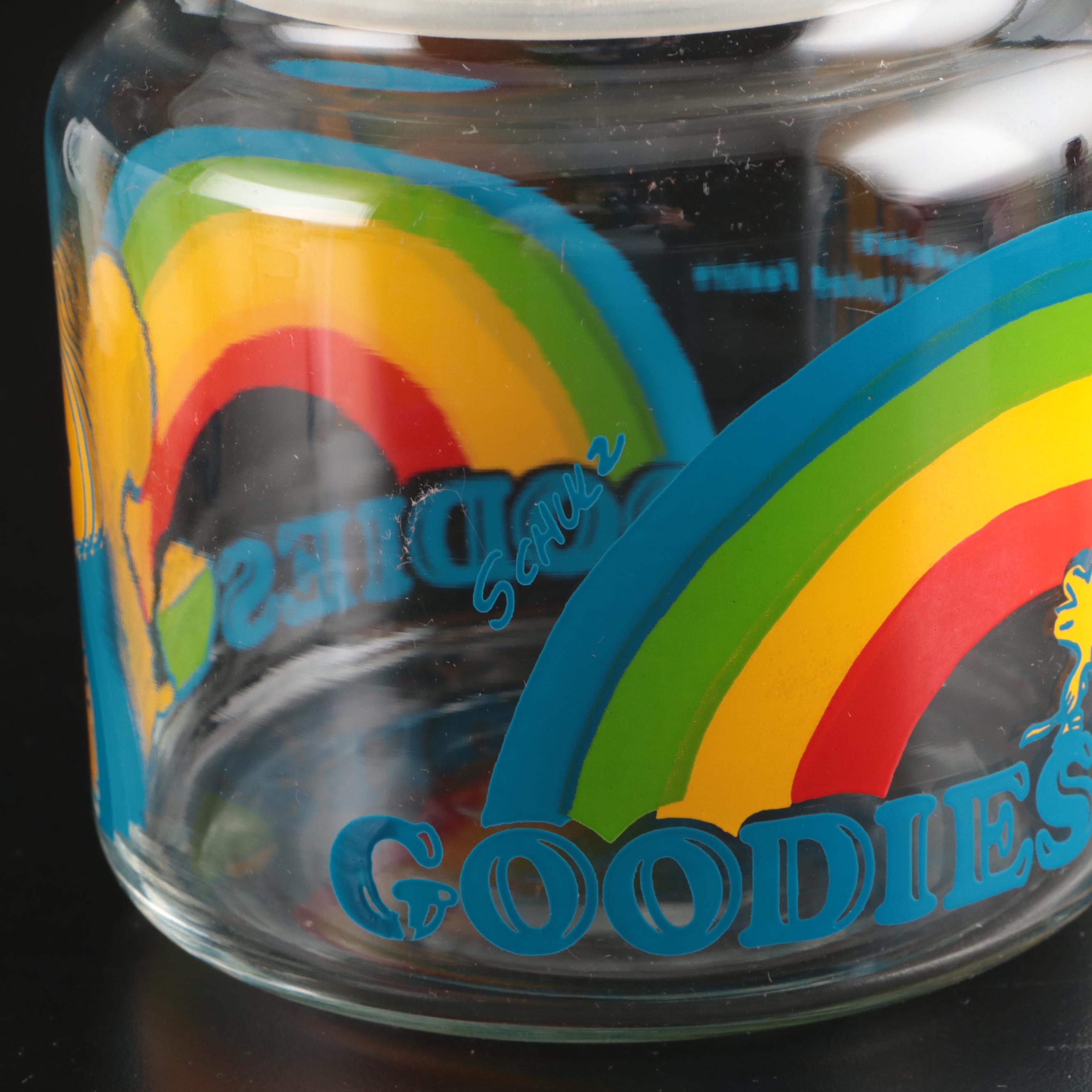 Anchor Hocking with Other Snoopy Milk Glass Mugs and Glass Jars