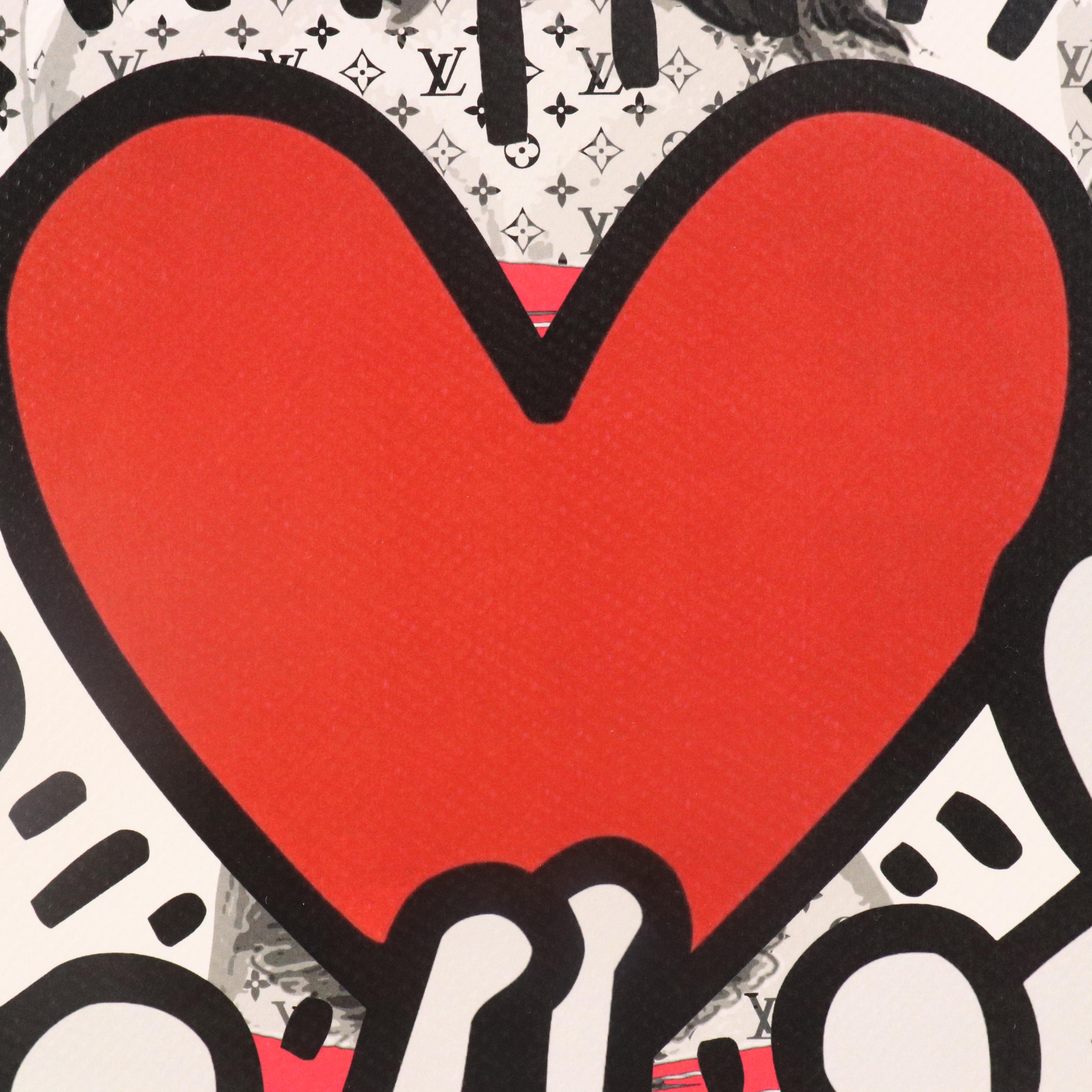 Death NYC Pop Art Graphic Print Homage to Keith Haring, 2023