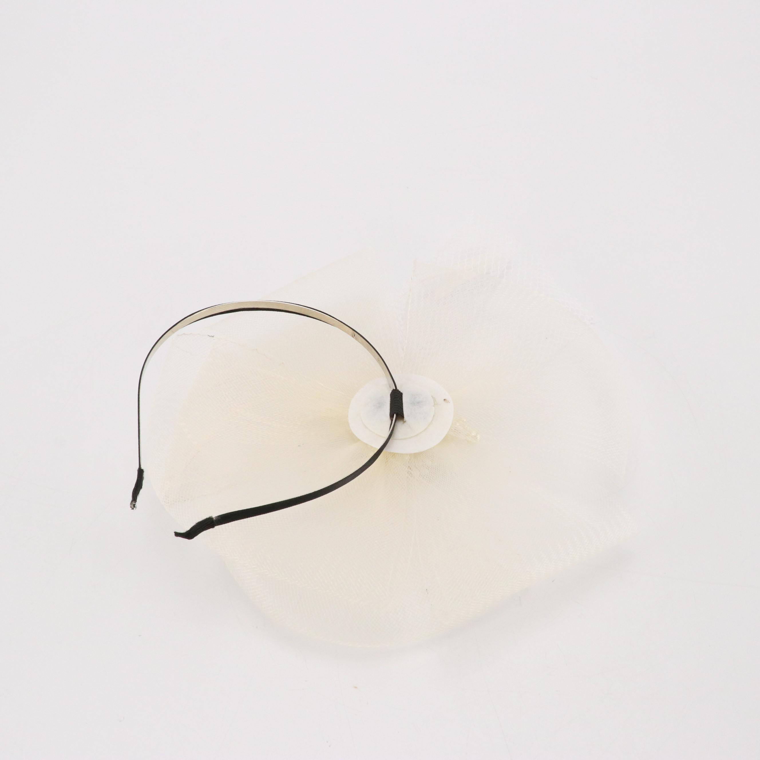 Vintage Ruffle-Tiered Hat, Embellished Headband Headpiece & Other Hat, With Box