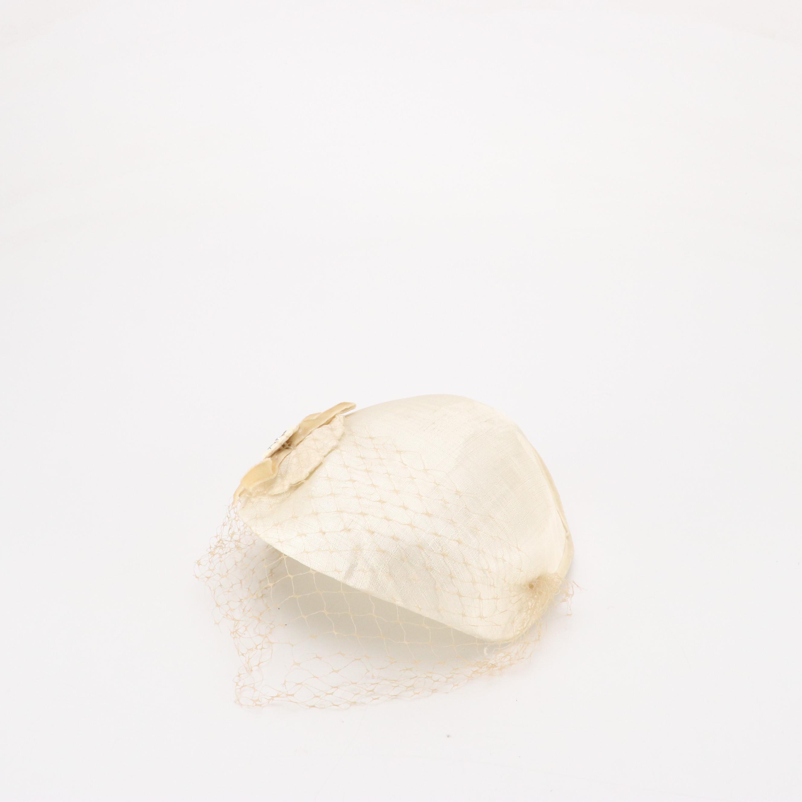 Vintage Ruffle-Tiered Hat, Embellished Headband Headpiece & Other Hat, With Box