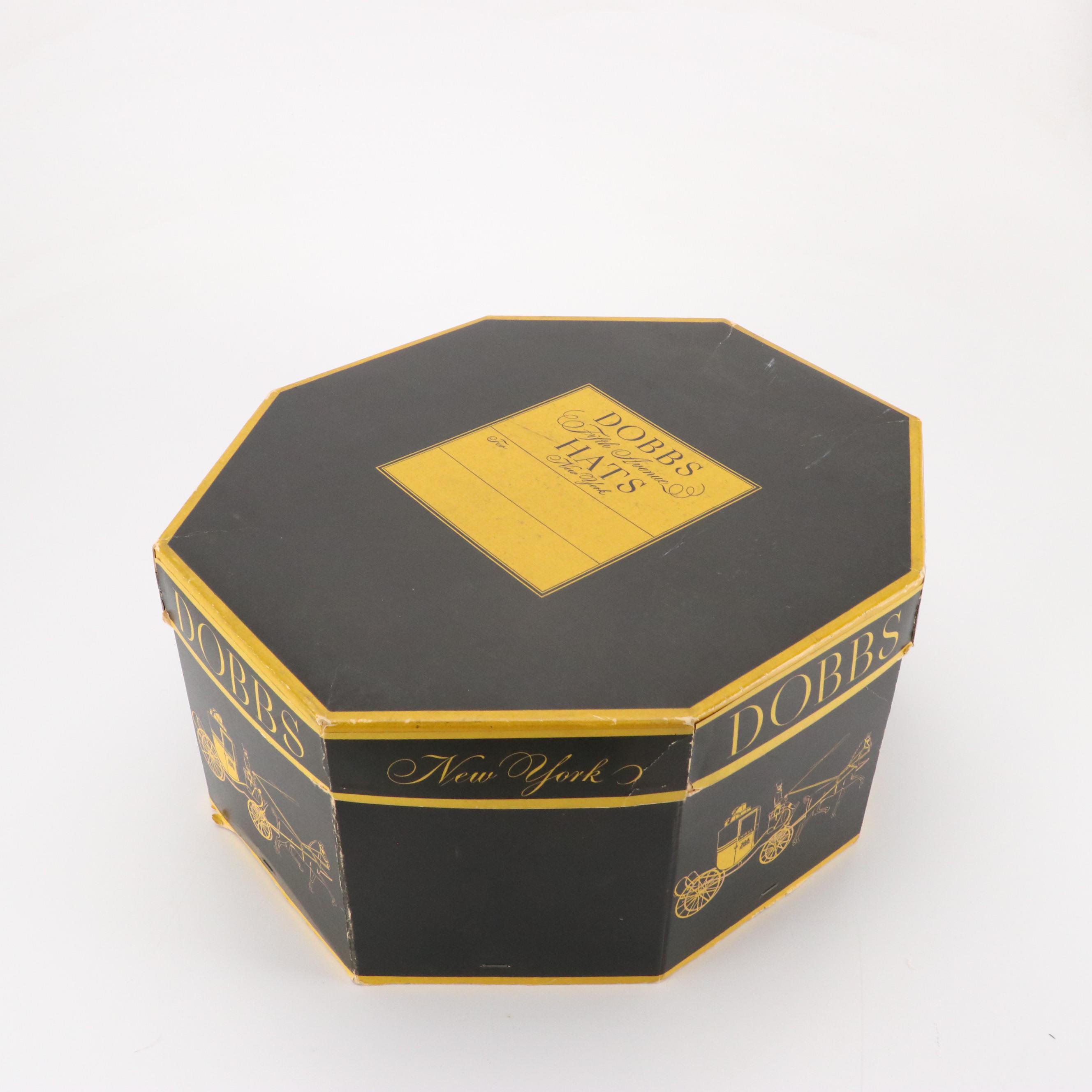 Vintage Ruffle-Tiered Hat, Embellished Headband Headpiece & Other Hat, With Box