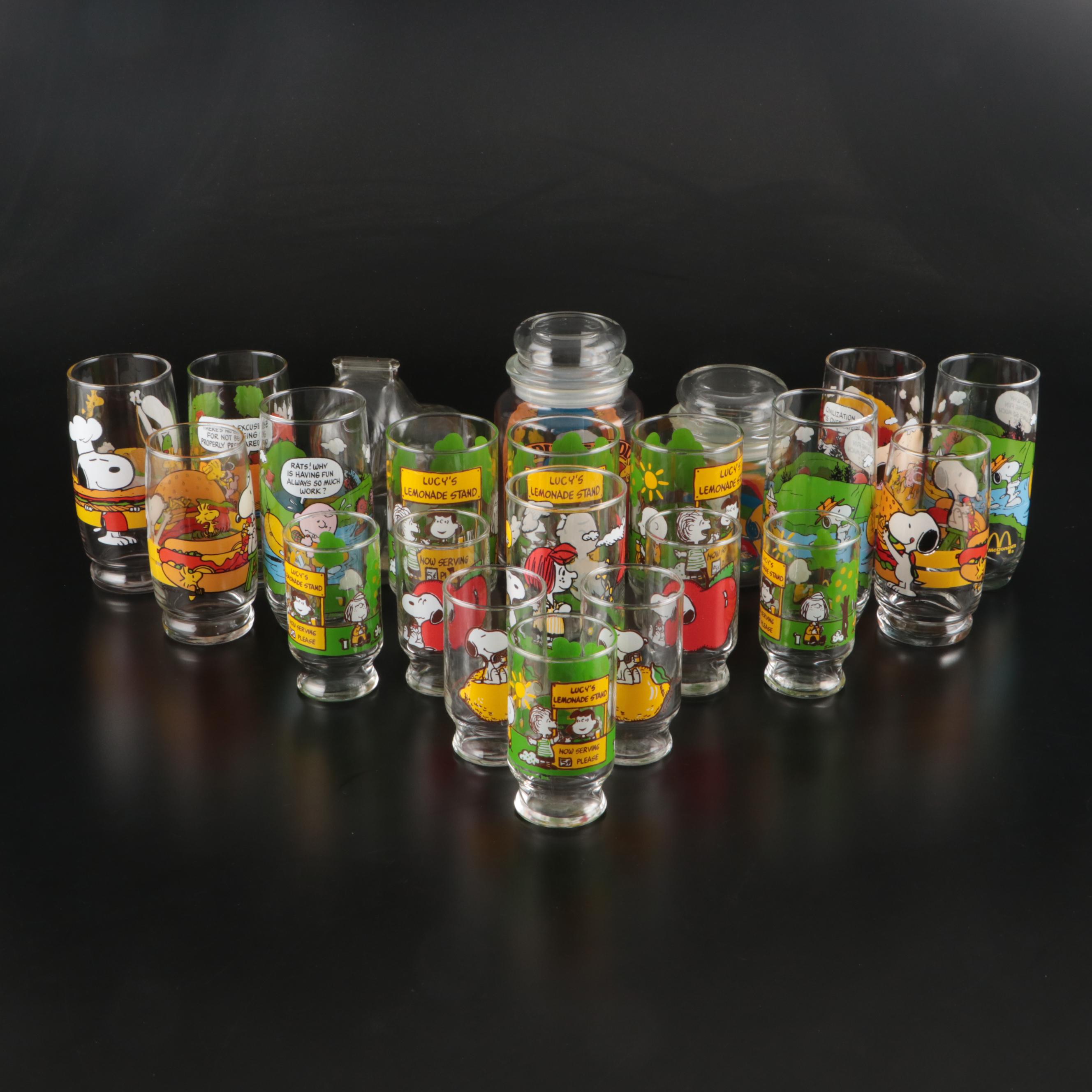 McDonald's "Camp Snoopy" with Other Tumblers and Containers