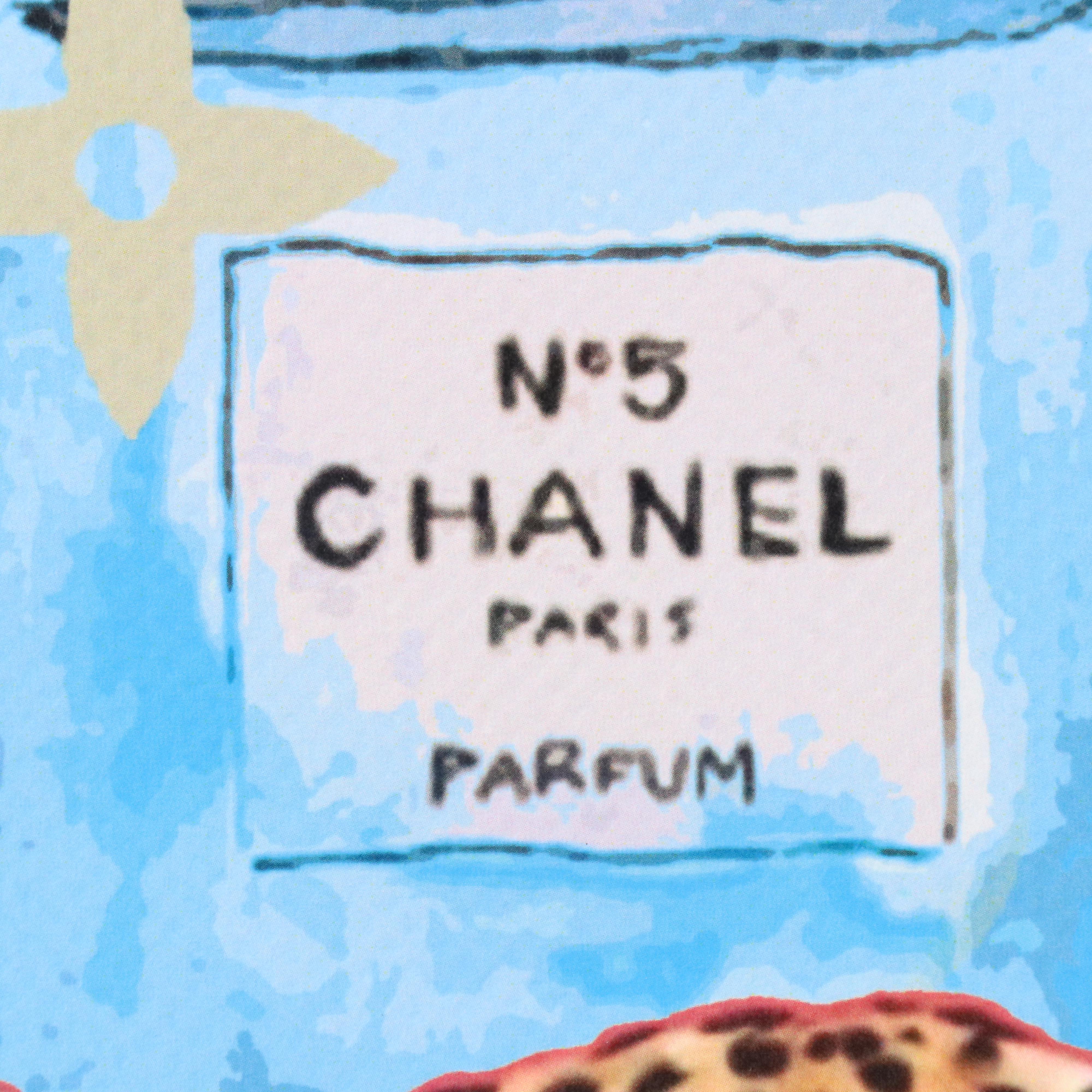 Death NYC Pop Art Graphic Print Homage to Louis Vuitton x Chanel x Leopard, 2024