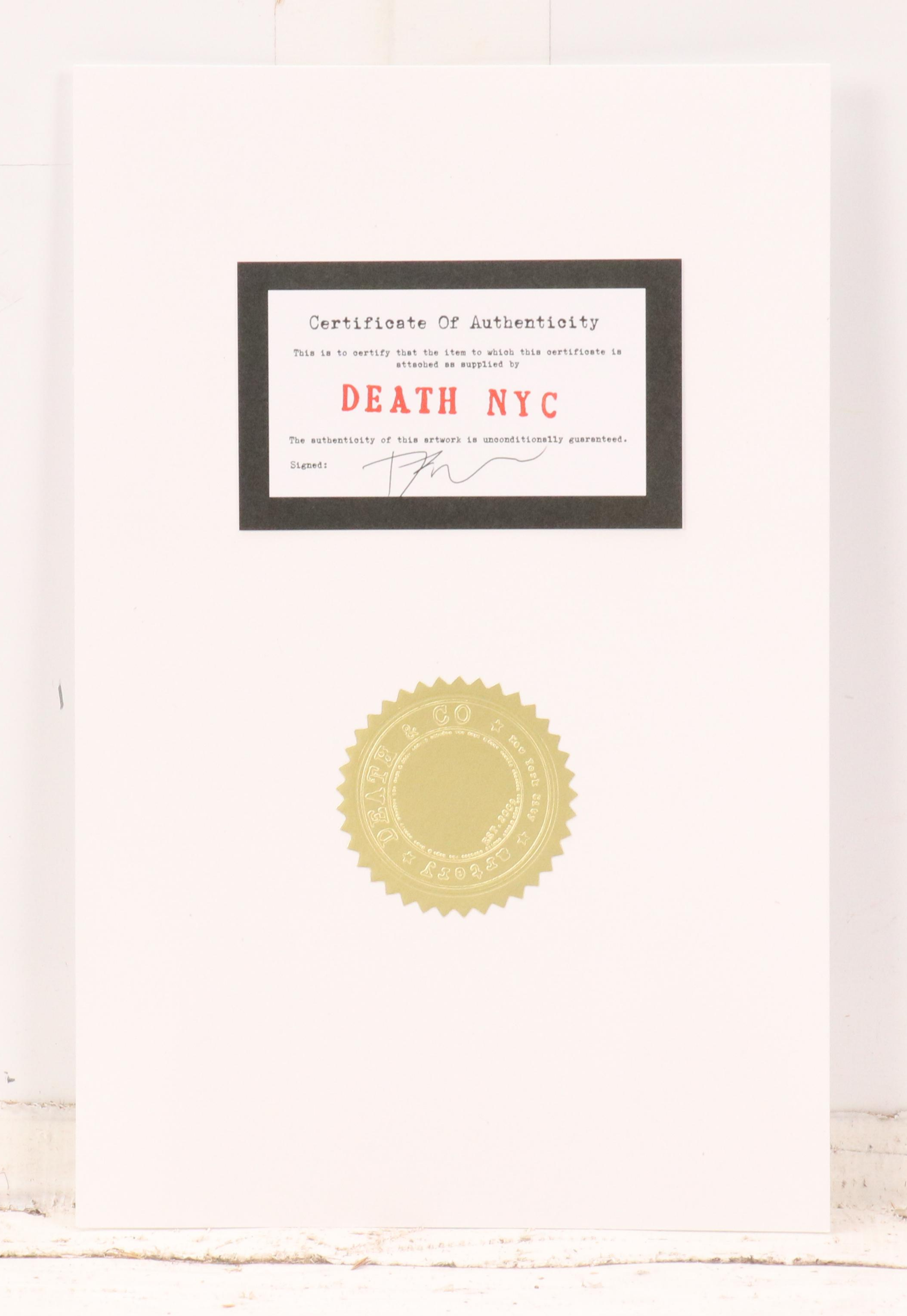 Death NYC Pop Art Graphic Print Homage to Louis Vuitton x Chanel x Leopard, 2024