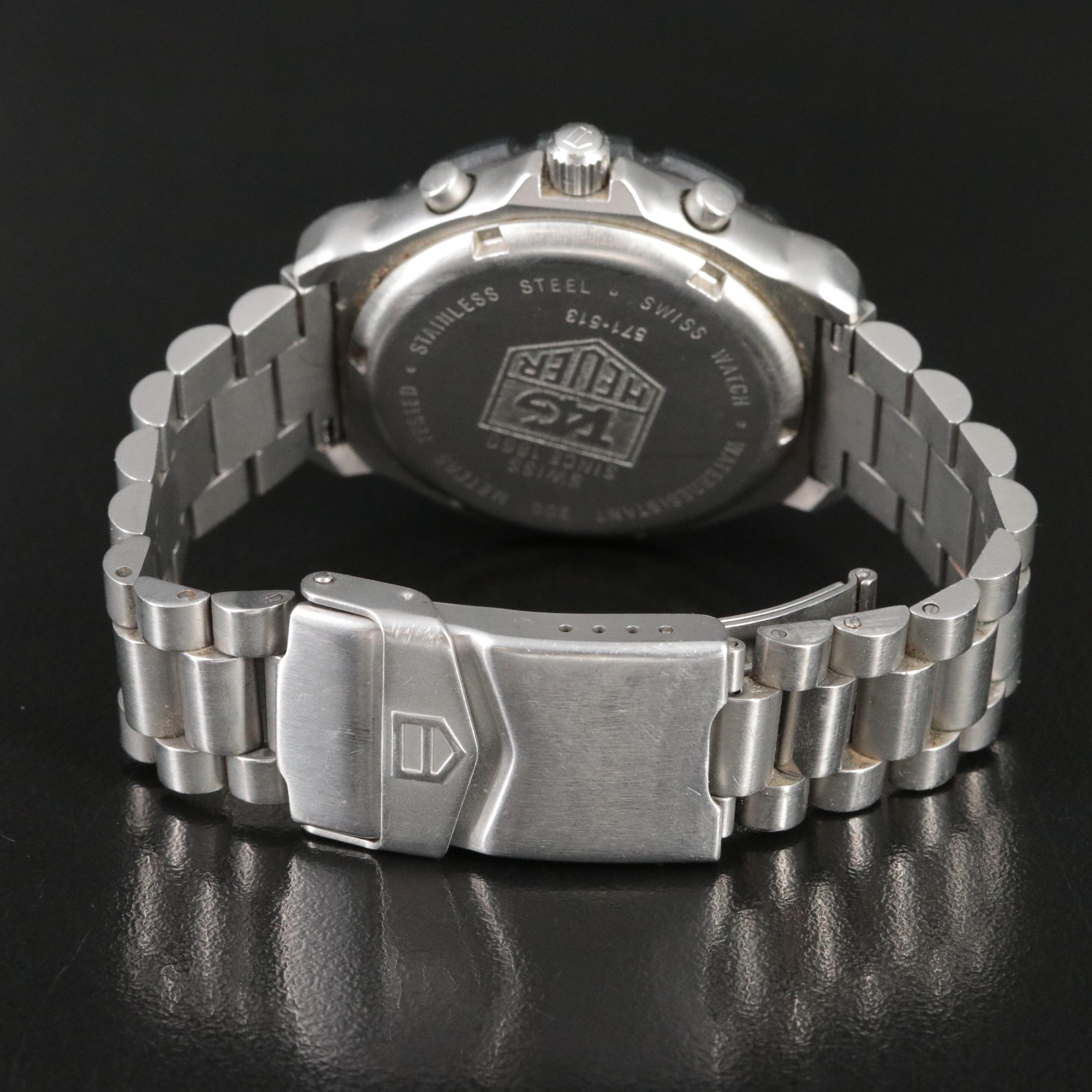 TAG Heuer Formula 1 Chronograph 38mm Steel Quartz Vintage Watch 571-513