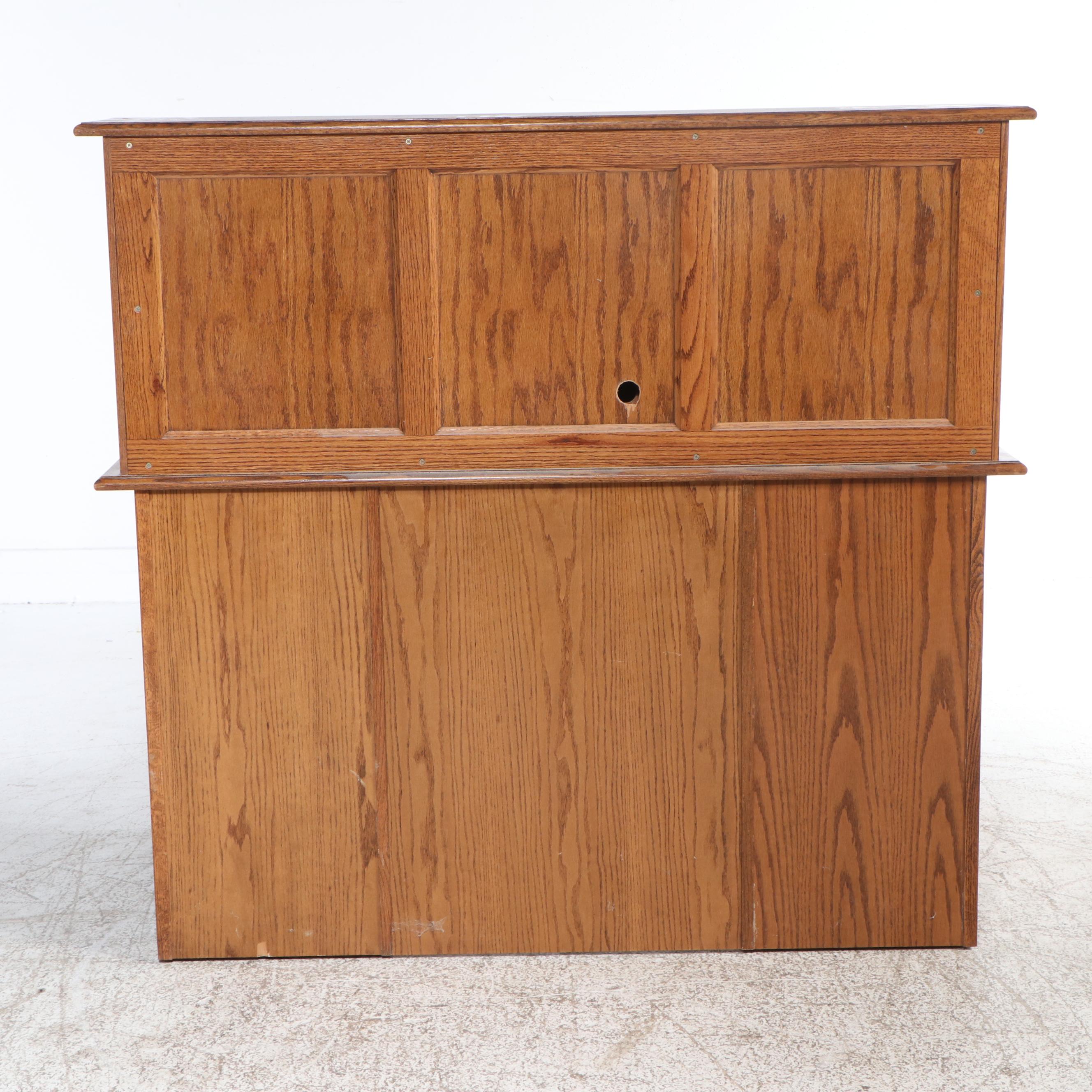 Oak Roll-Top Desk, Late 20th Century