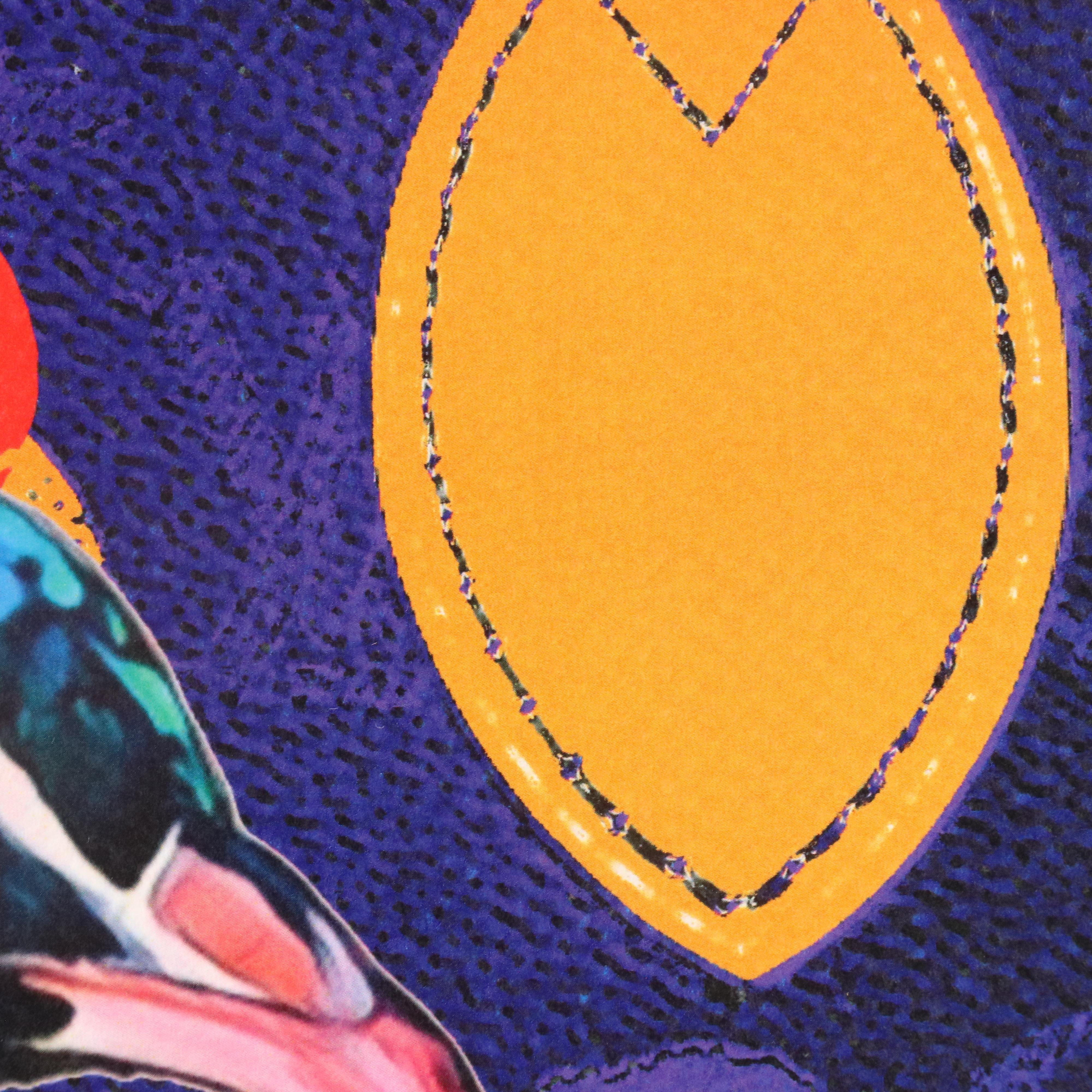 Death NYC Pop Art Graphic Print of Anthropomorphic Peacock in Fur Coat, 2024