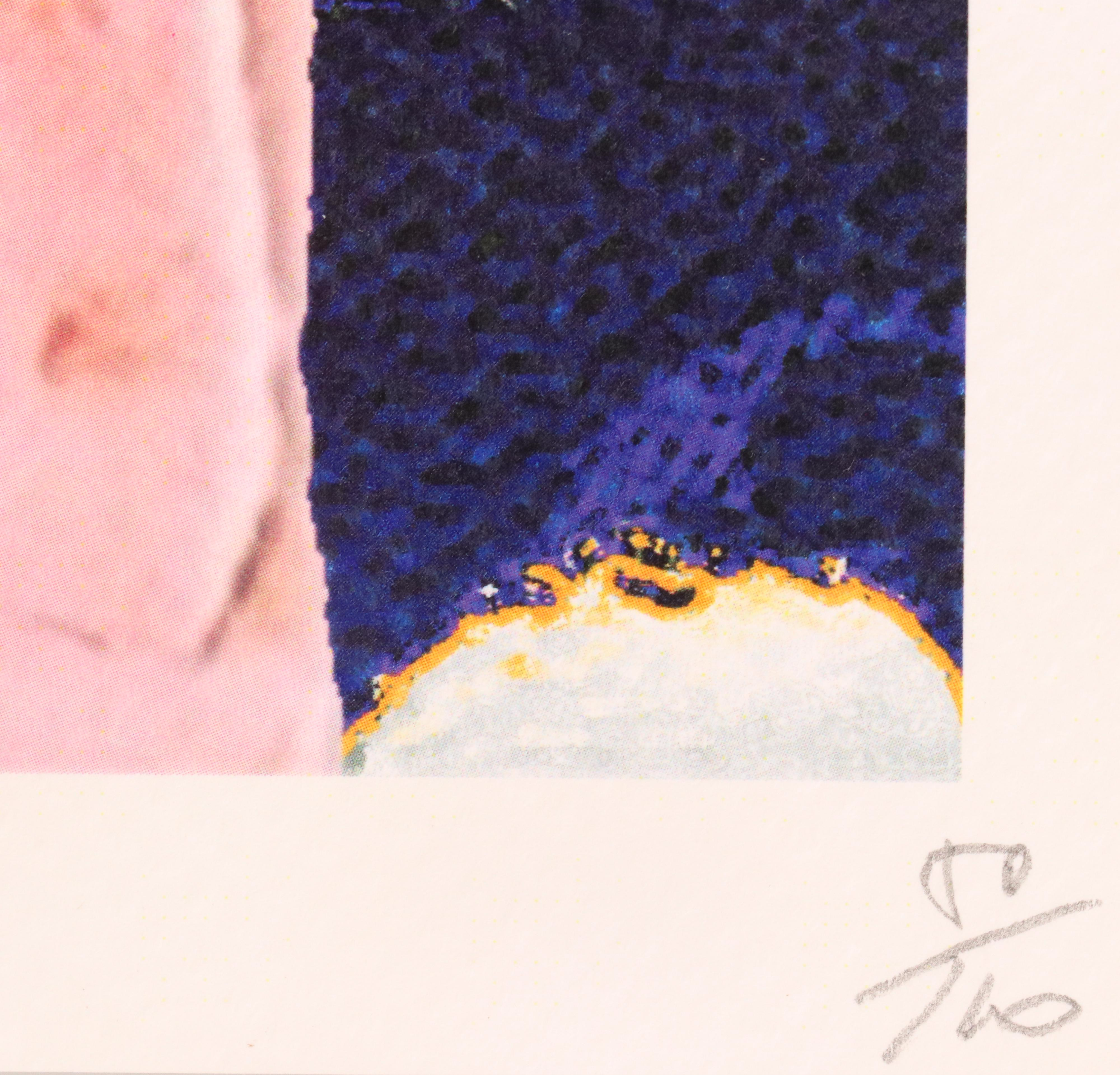 Death NYC Pop Art Graphic Print of Anthropomorphic Peacock in Fur Coat, 2024