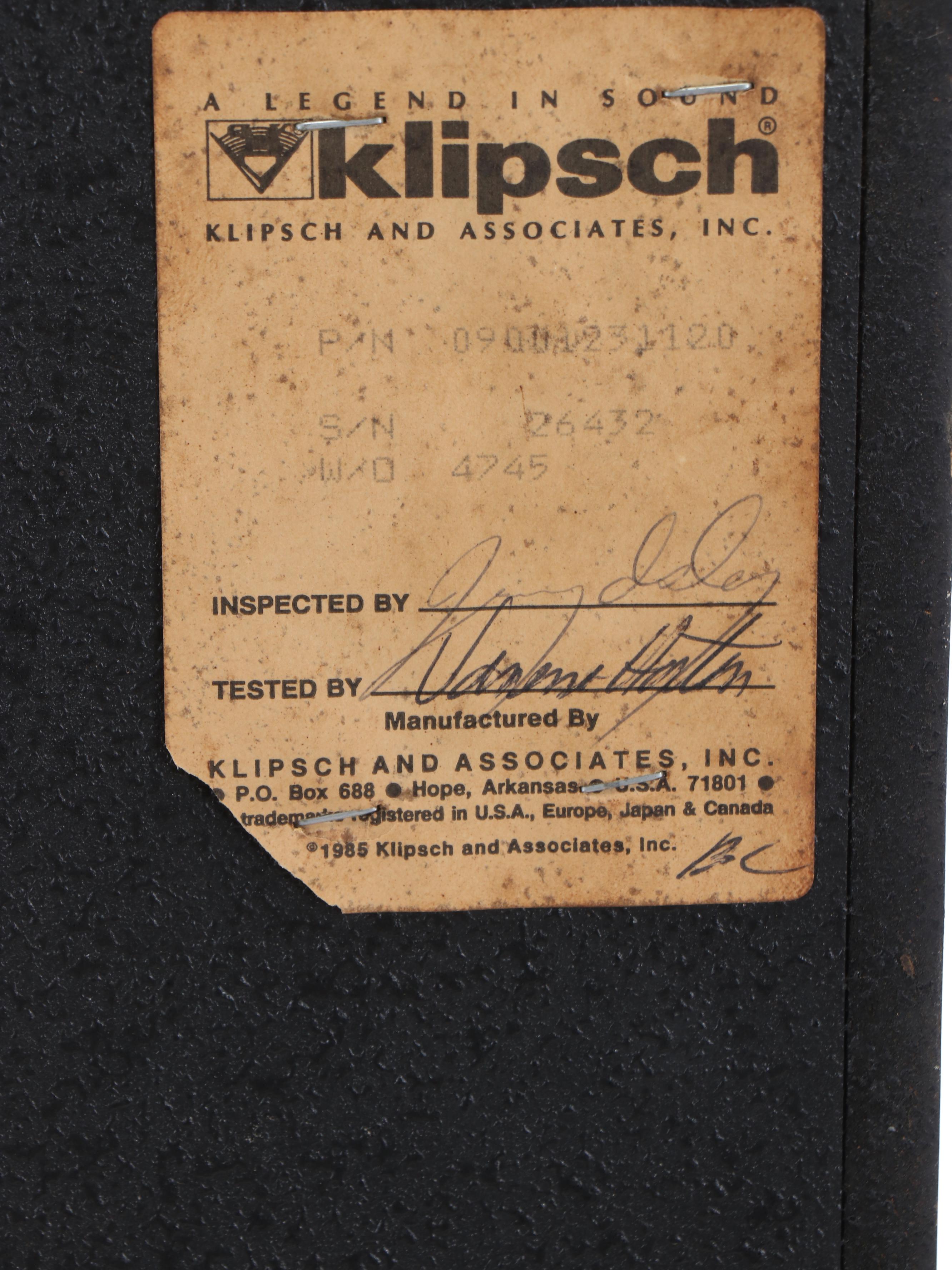 Klipsch Floor Standing Speakers