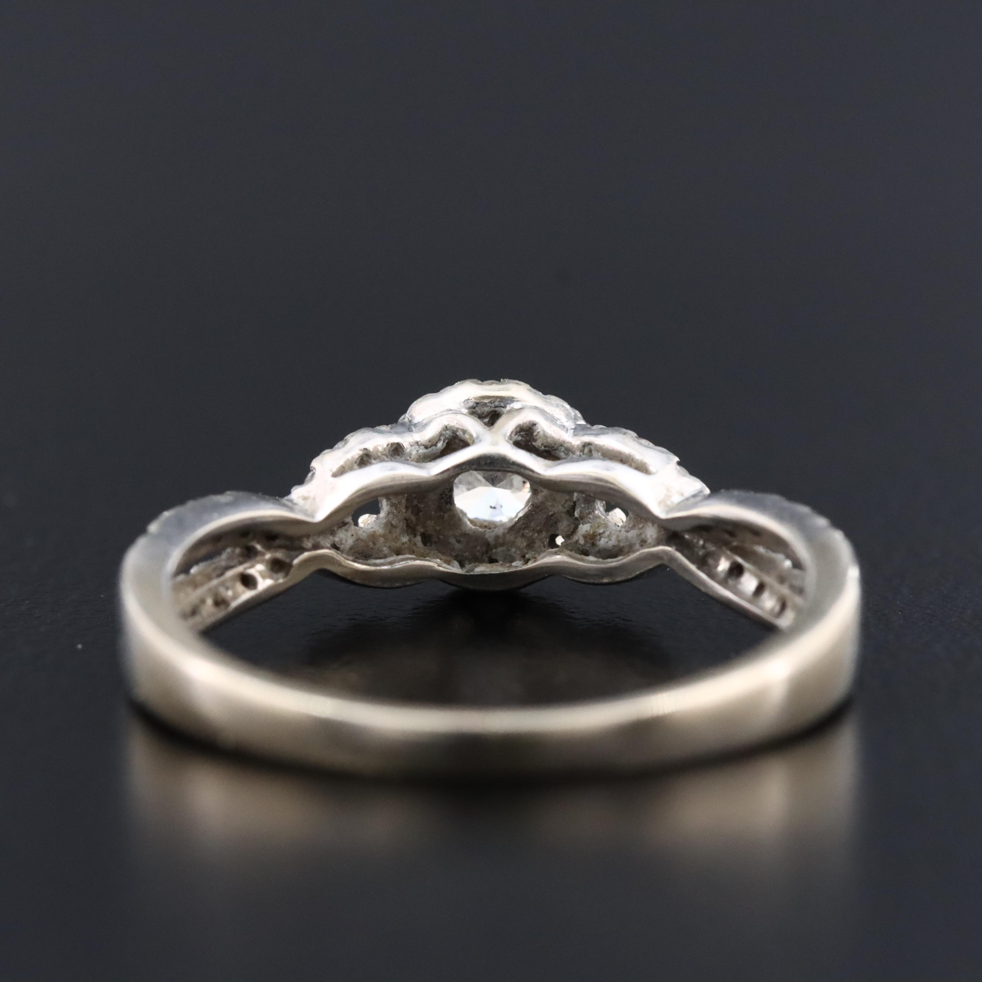 14K 0.55 CTW Diamond Twist Ring