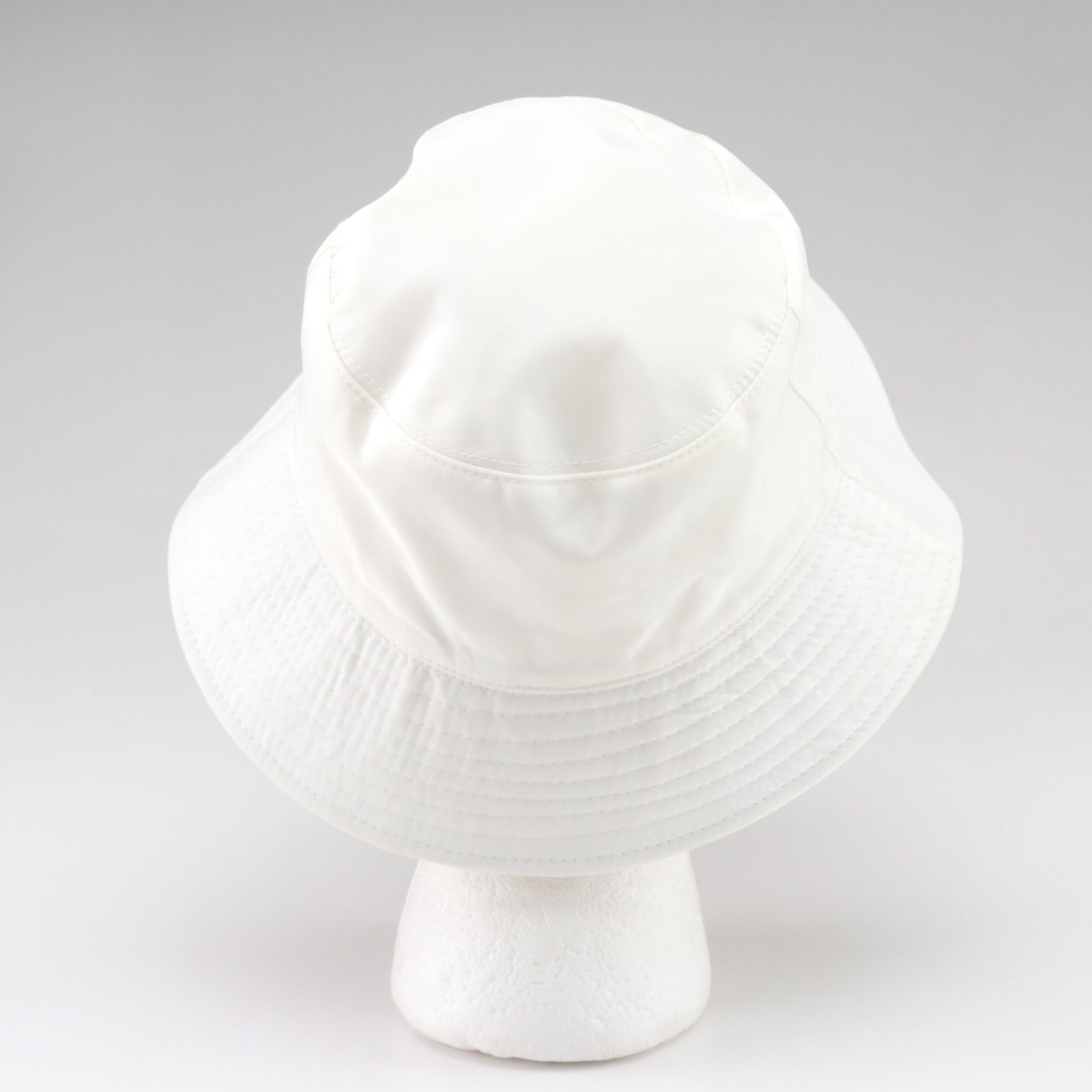 Prada White Re-Nylon Bucket Hat