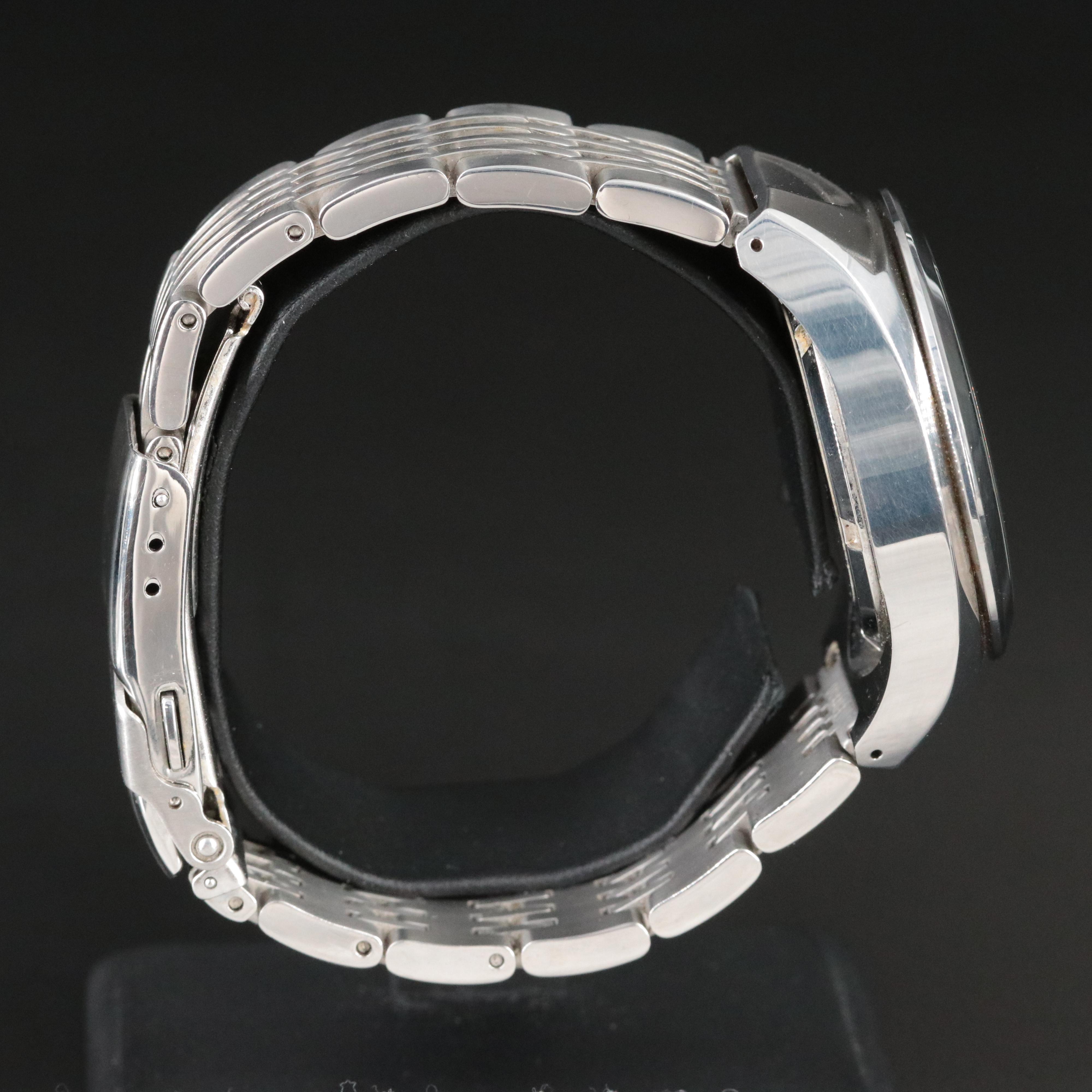 Seiko Mecha Sus Stainless Steel GMT Date Watch