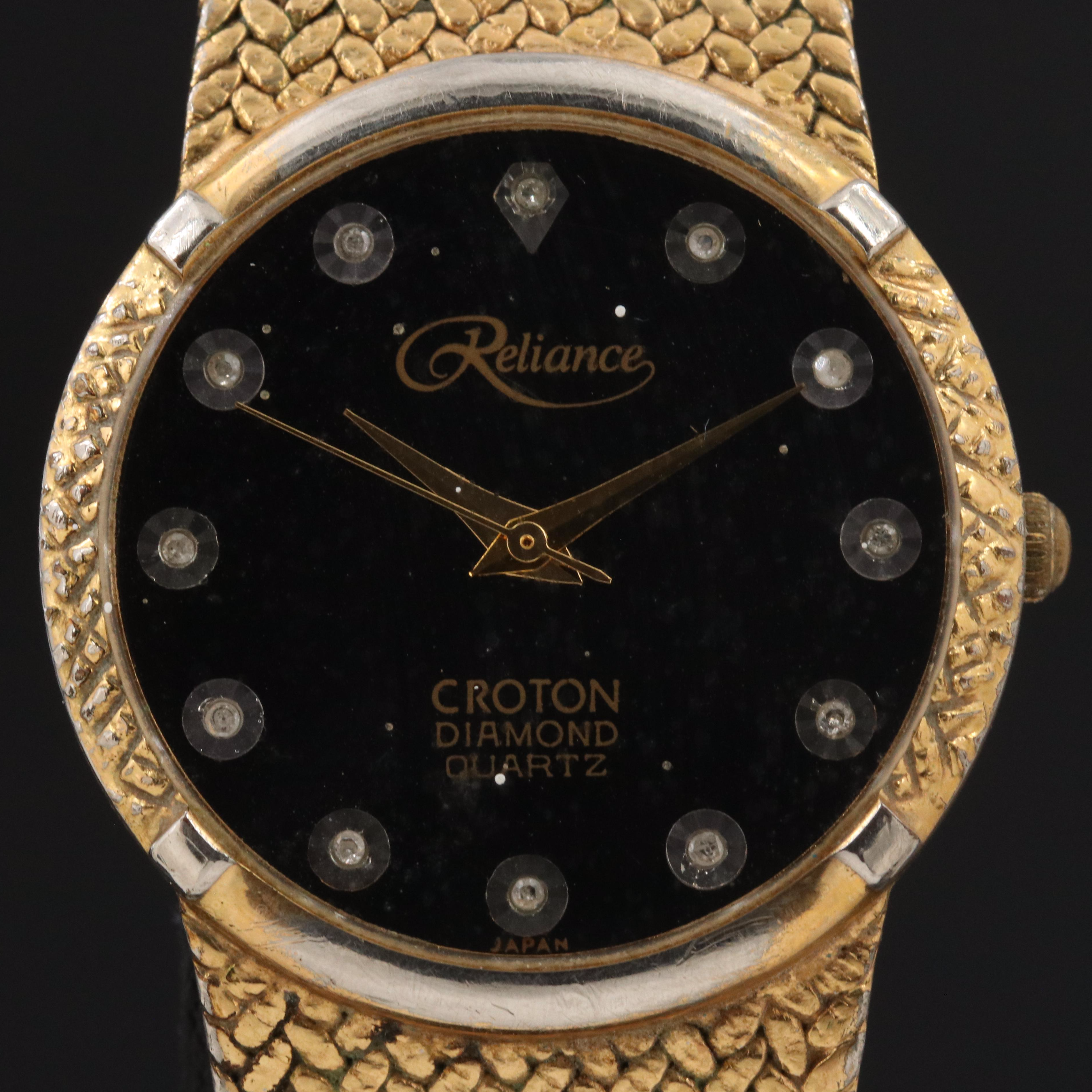 Reliance by Croton Gold-Tone Quartz Watch