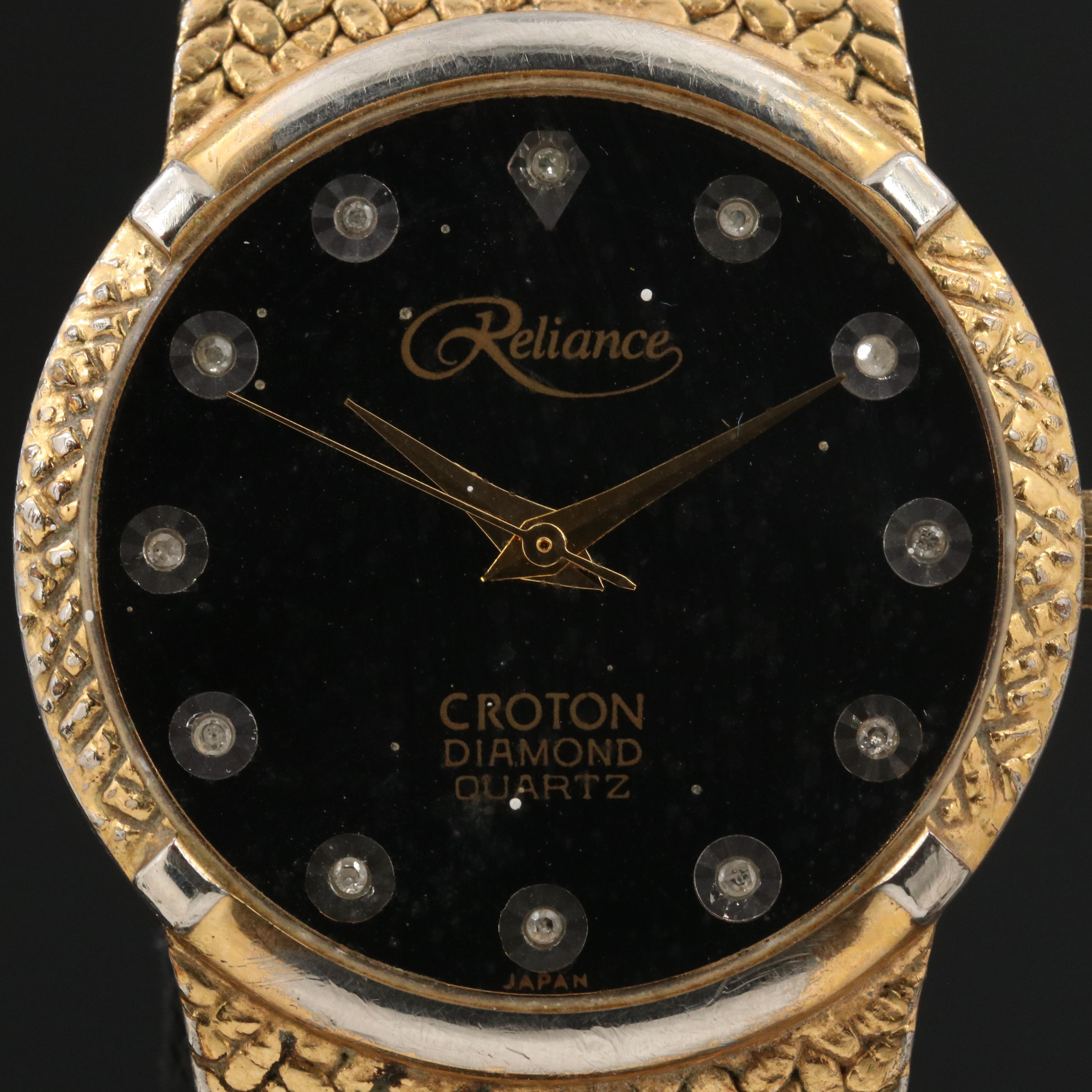 Reliance by Croton Gold-Tone Quartz Watch