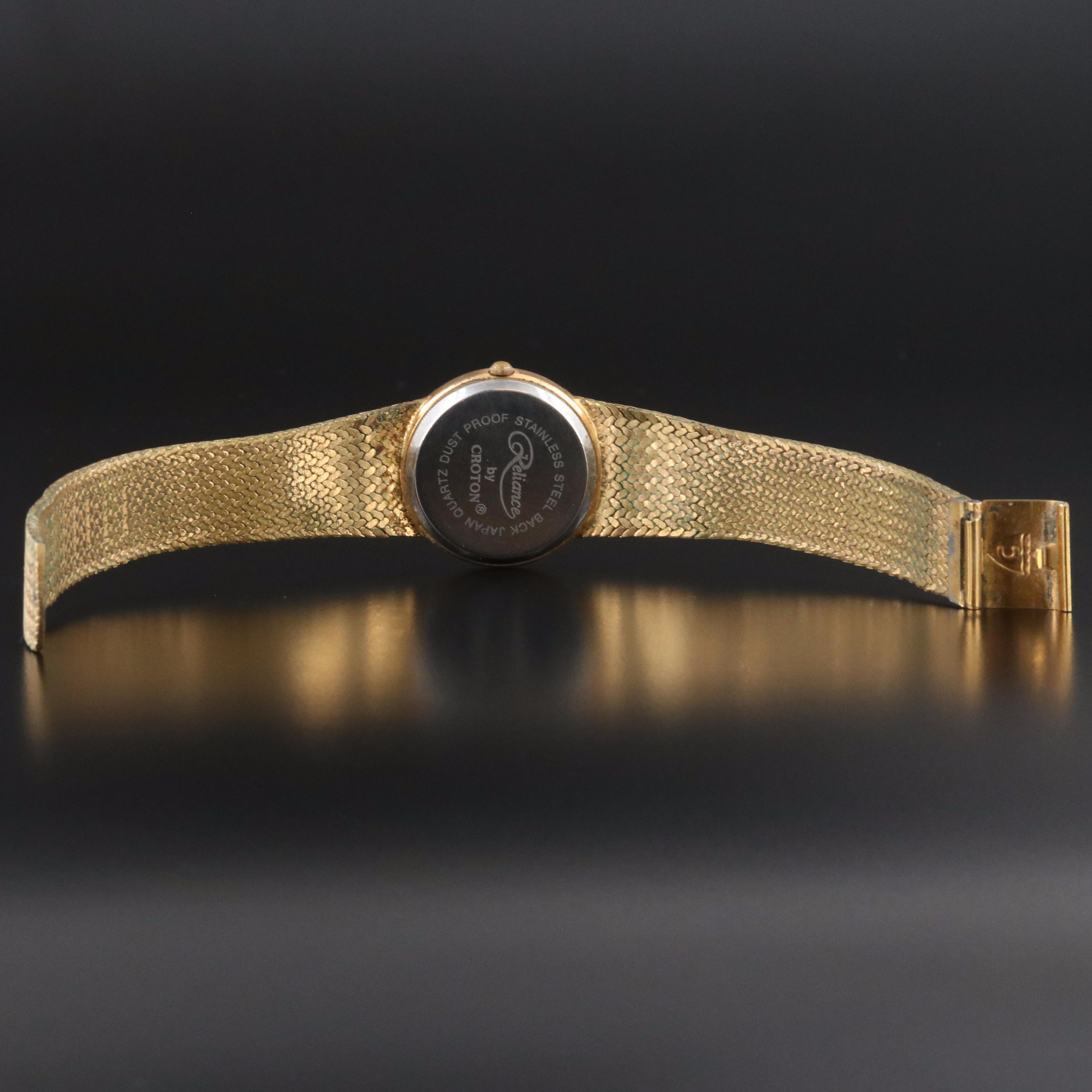 Reliance by Croton Gold-Tone Quartz Watch