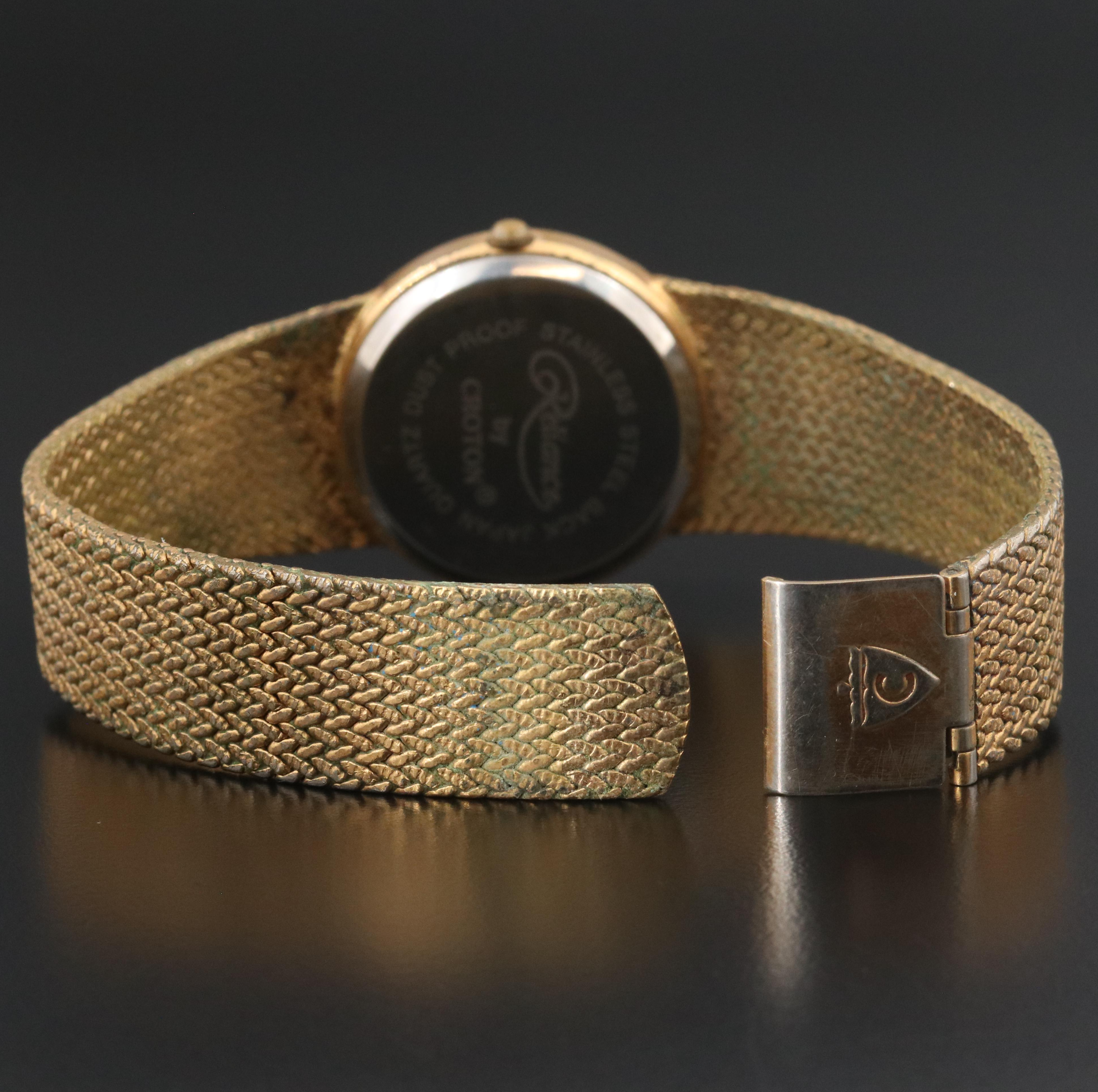 Reliance by Croton Gold-Tone Quartz Watch