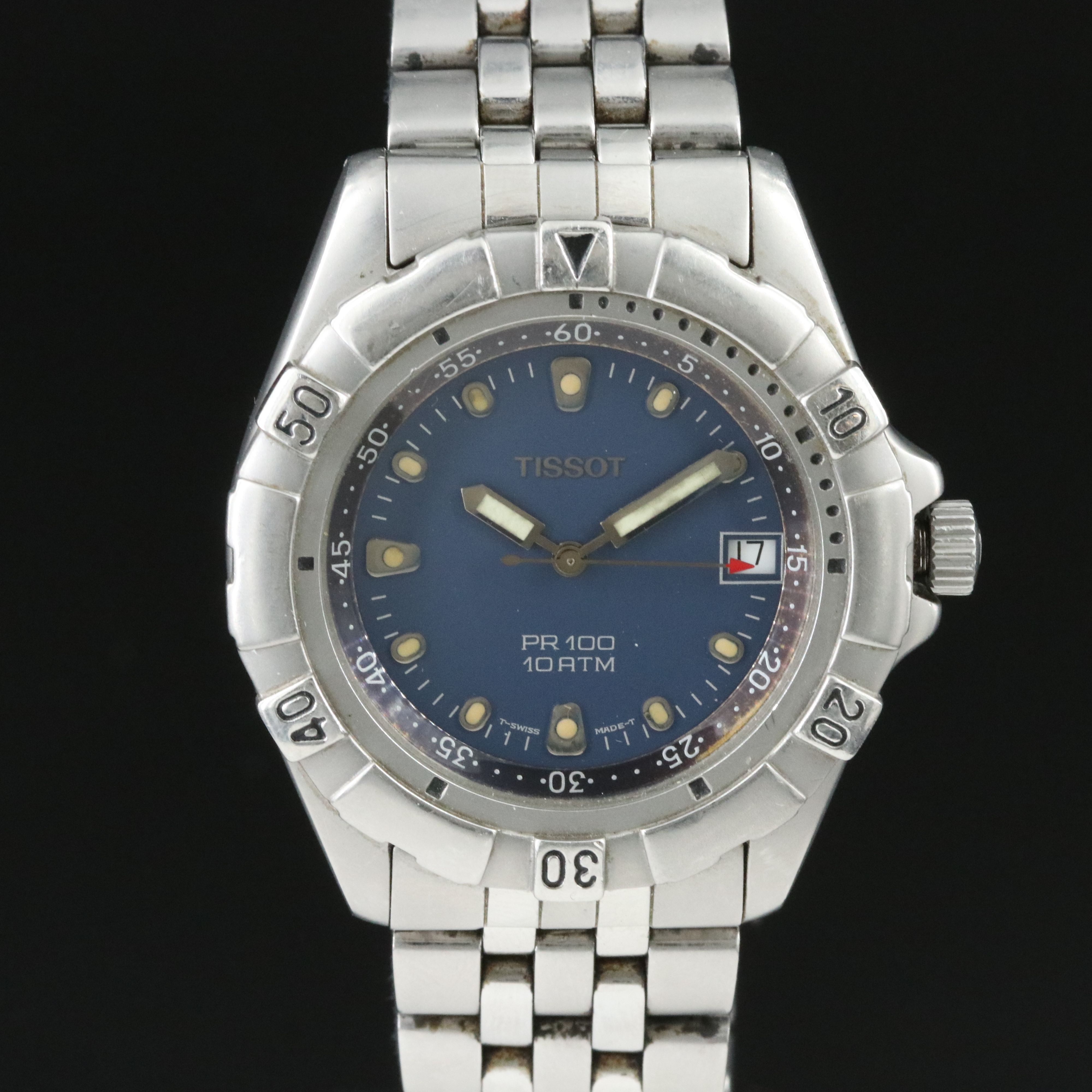 Tissot PR 100 Blue 38mm Steel Quartz Watch P363/463