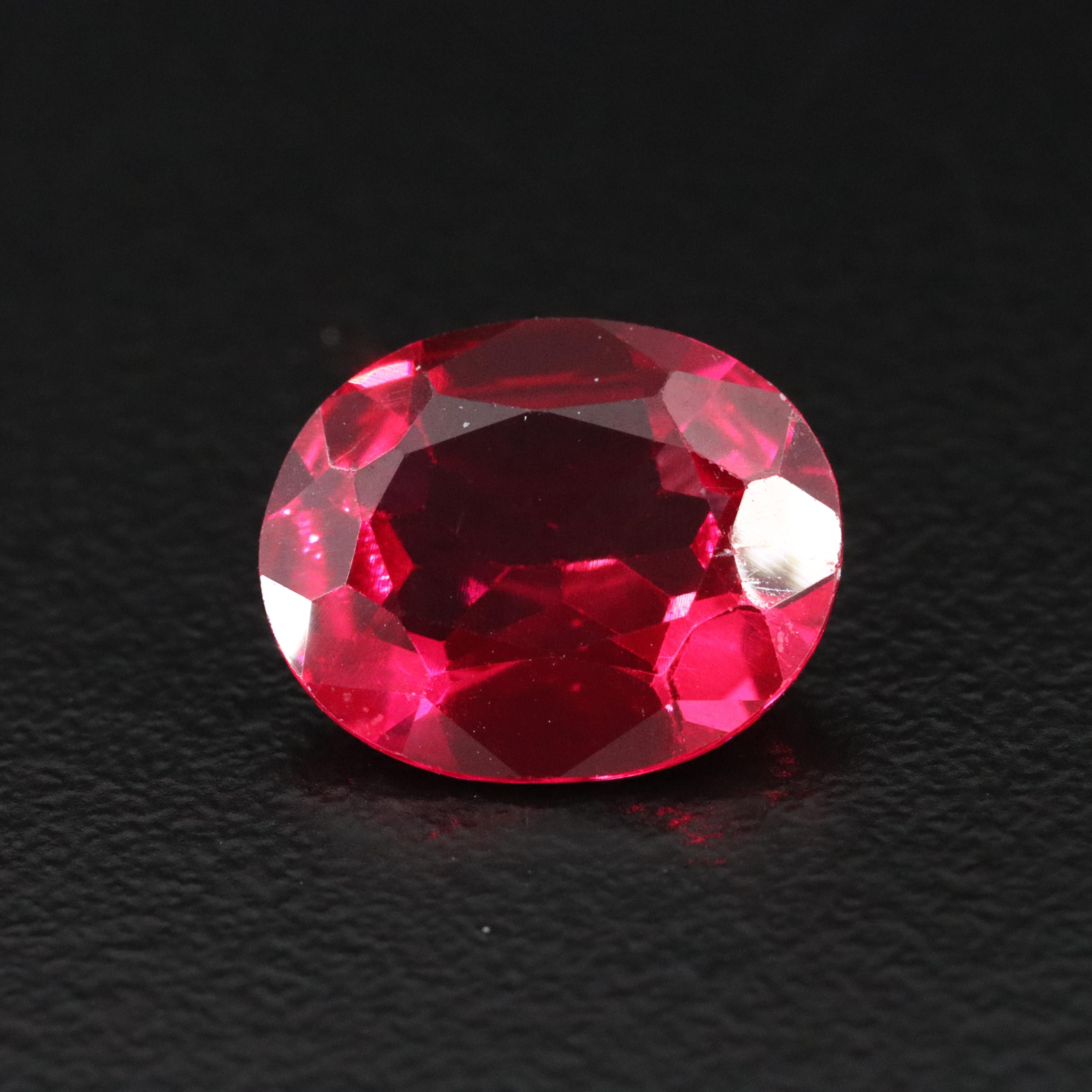 Loose 4.89 CT Lab Grown Ruby