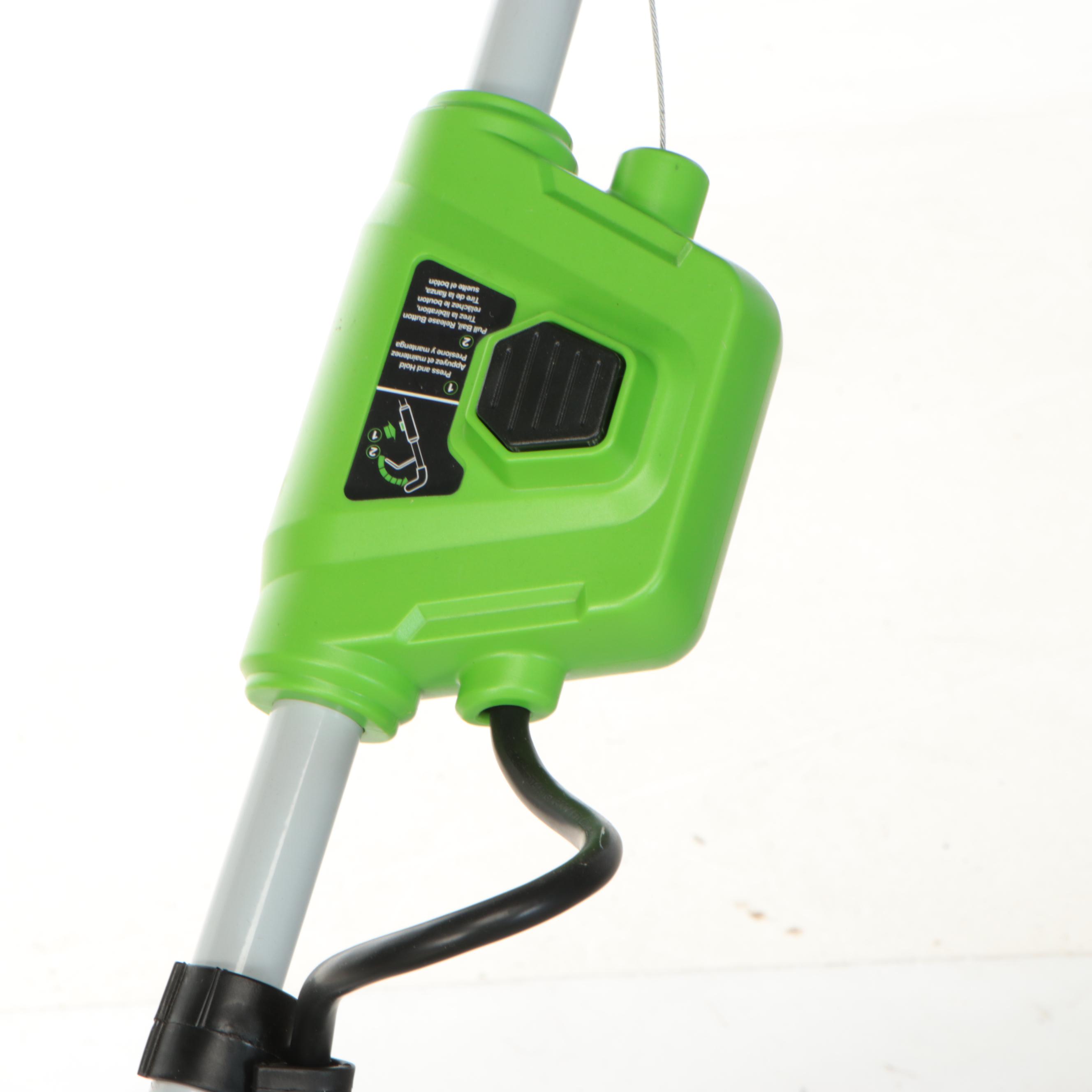 Greenworks Model 25322 Cordless Electric Lawnmower and Accessories