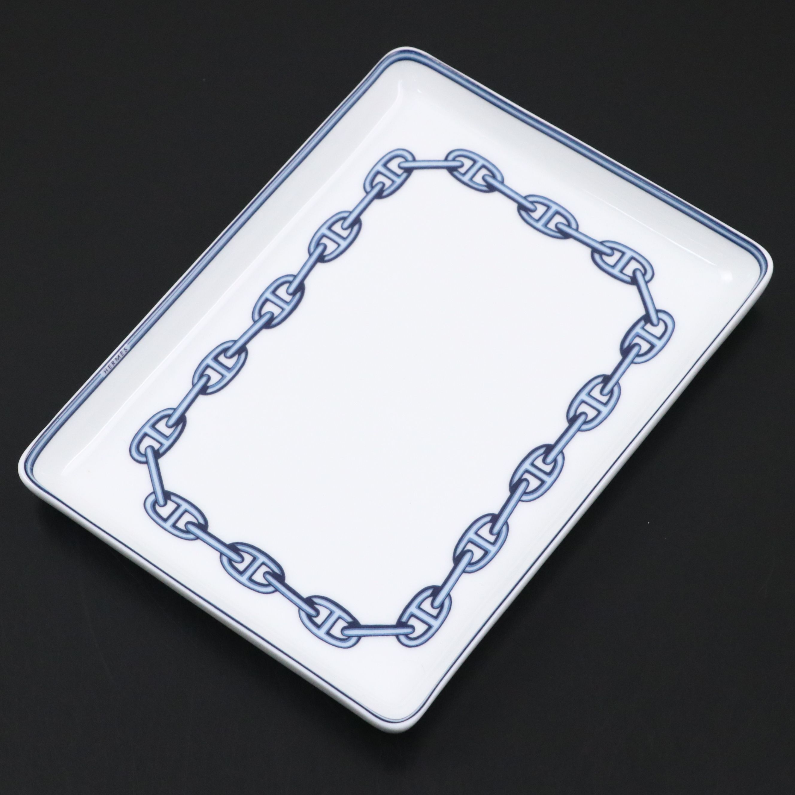 Hermès "Chaine d'Ancre" Porcelain Change Tray