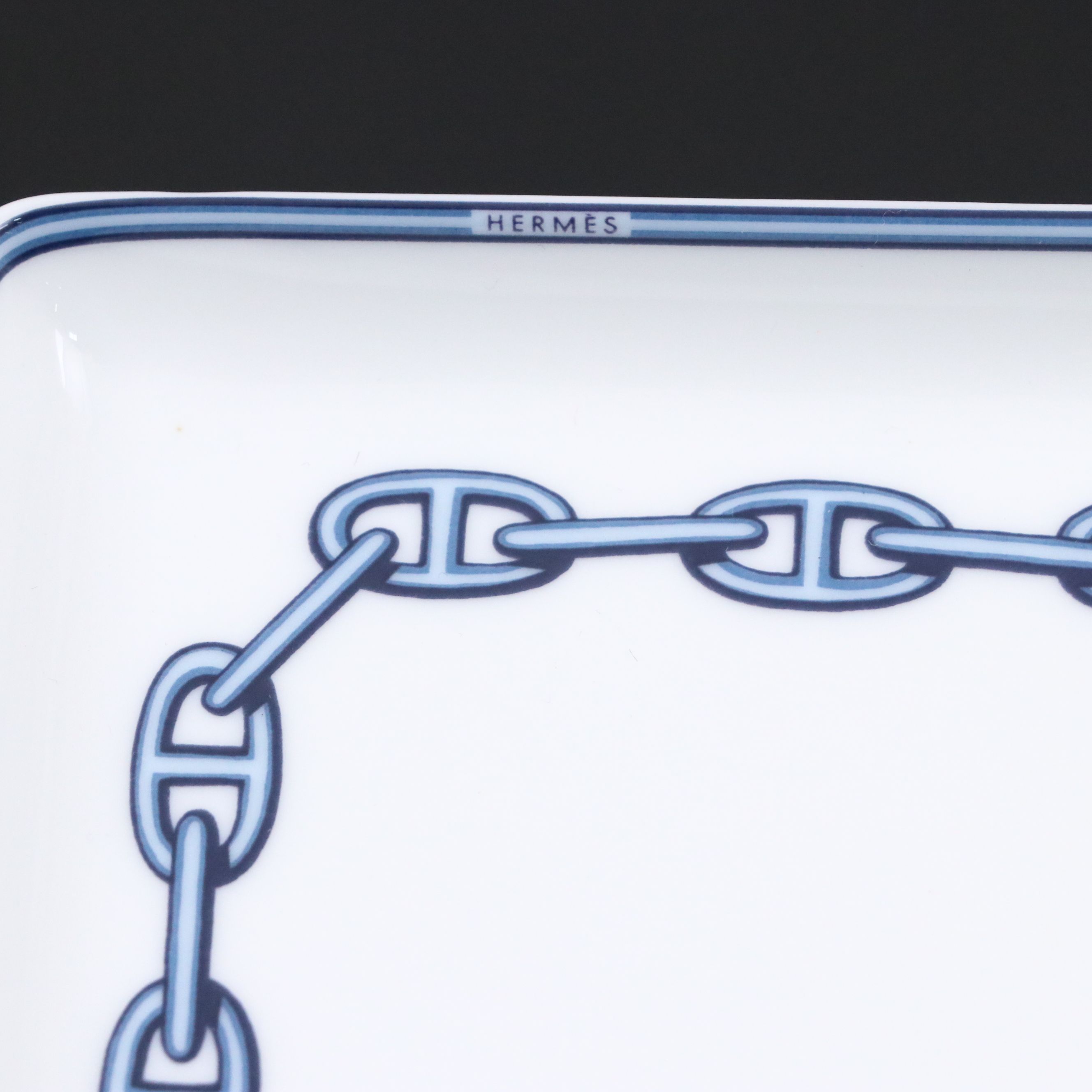 Hermès "Chaine d'Ancre" Porcelain Change Tray
