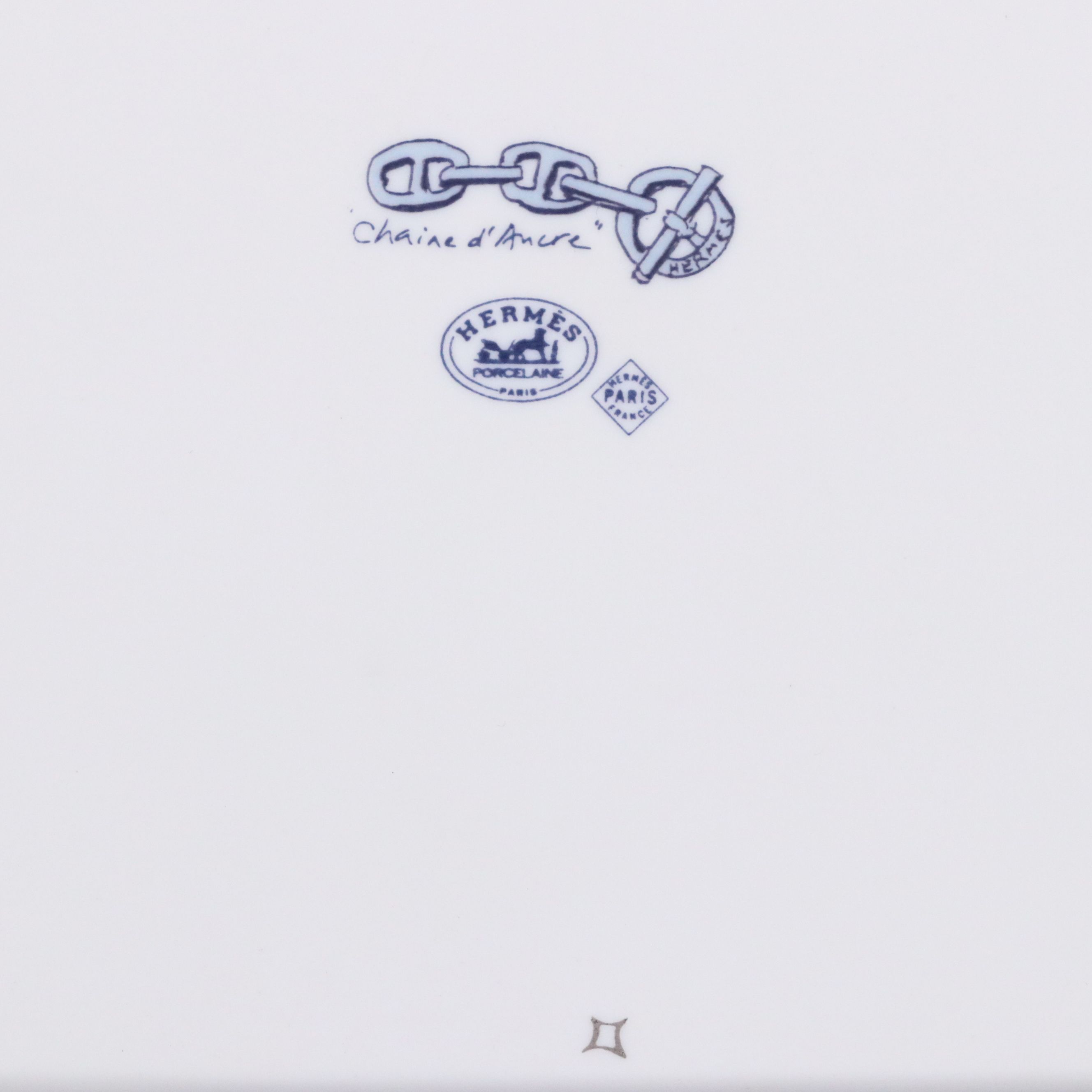 Hermès "Chaine d'Ancre" Porcelain Change Tray