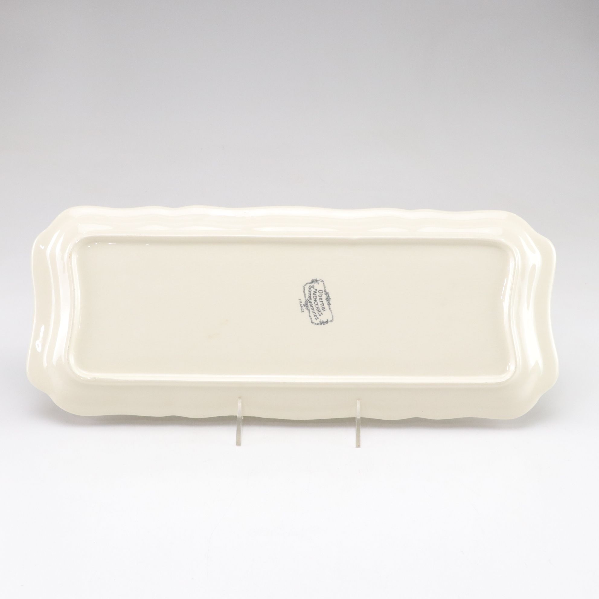 Sarreguemines French Faience "Obernai" Sandwich Tray and Serving Platter