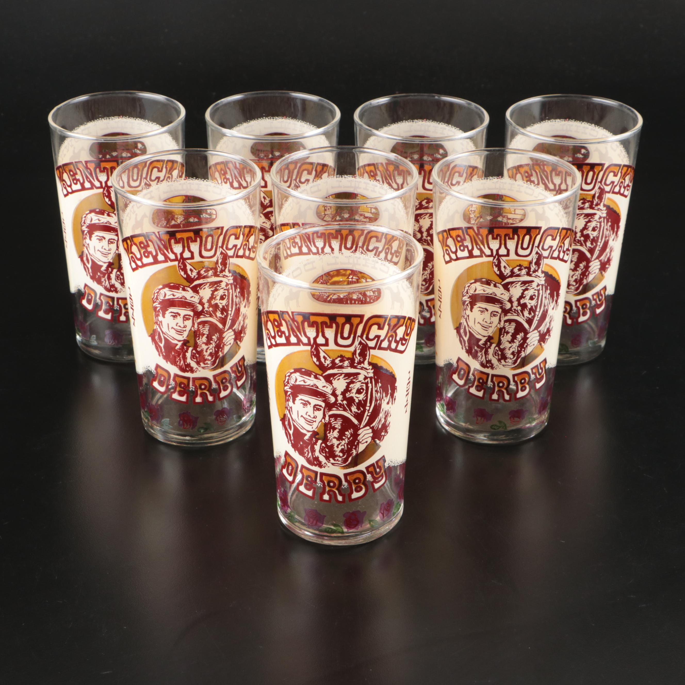 Kentucky Derby 1974 and 1977 Official Julep Glasses, Late 20th Century