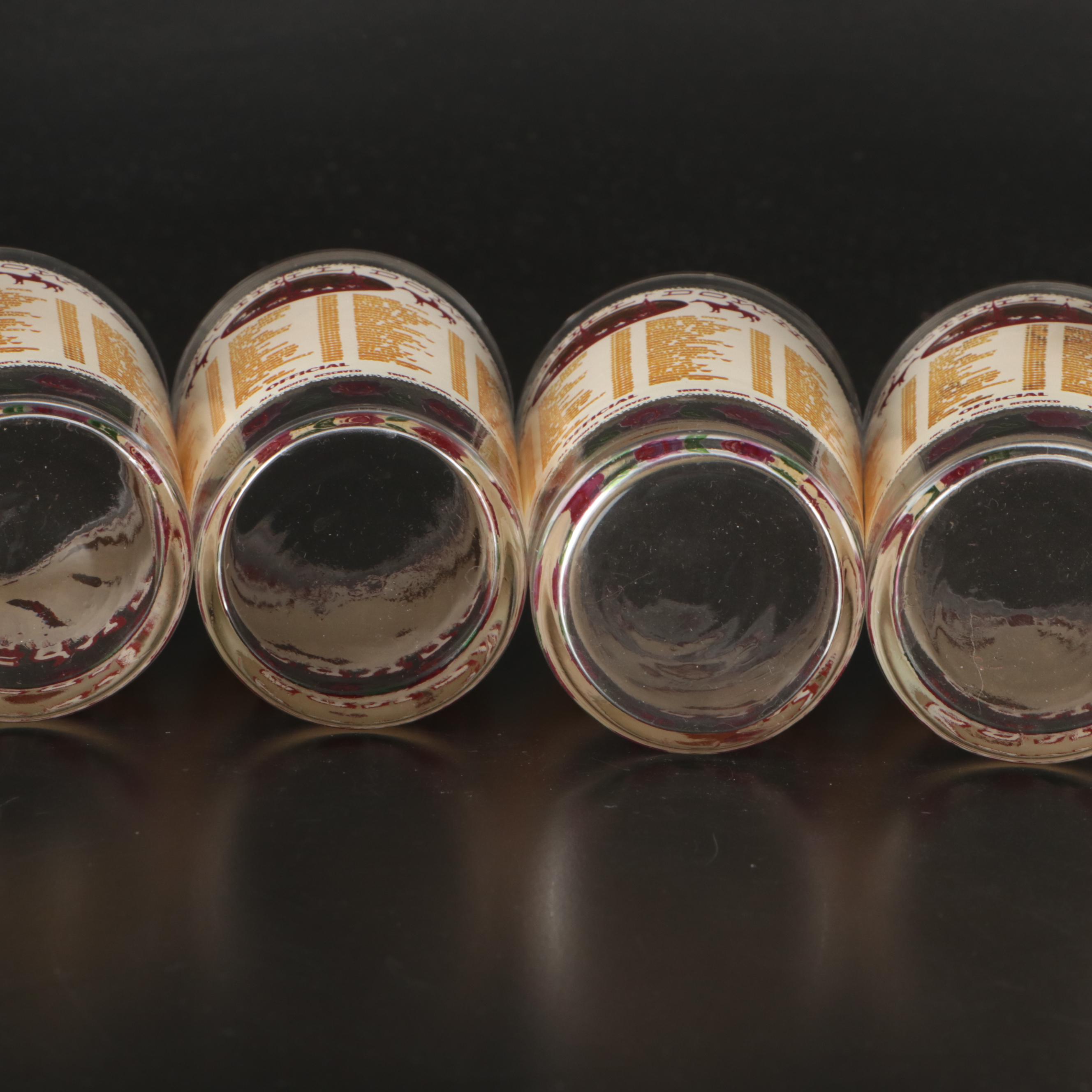 Kentucky Derby 1974 and 1977 Official Julep Glasses, Late 20th Century