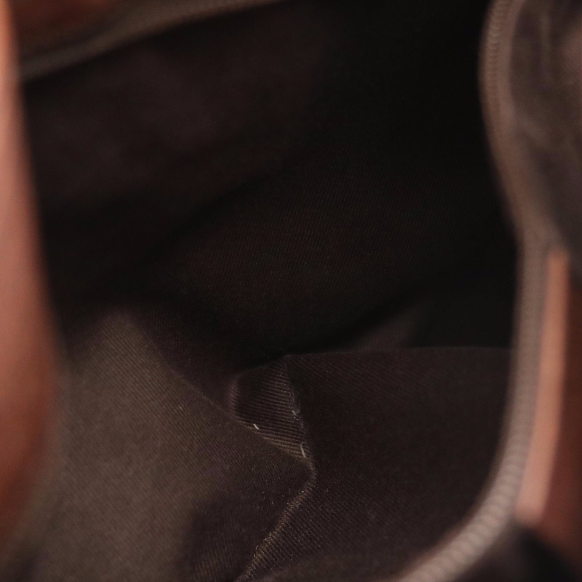 Gucci GG Jacquard Canvas and Leather Shoulder Bag