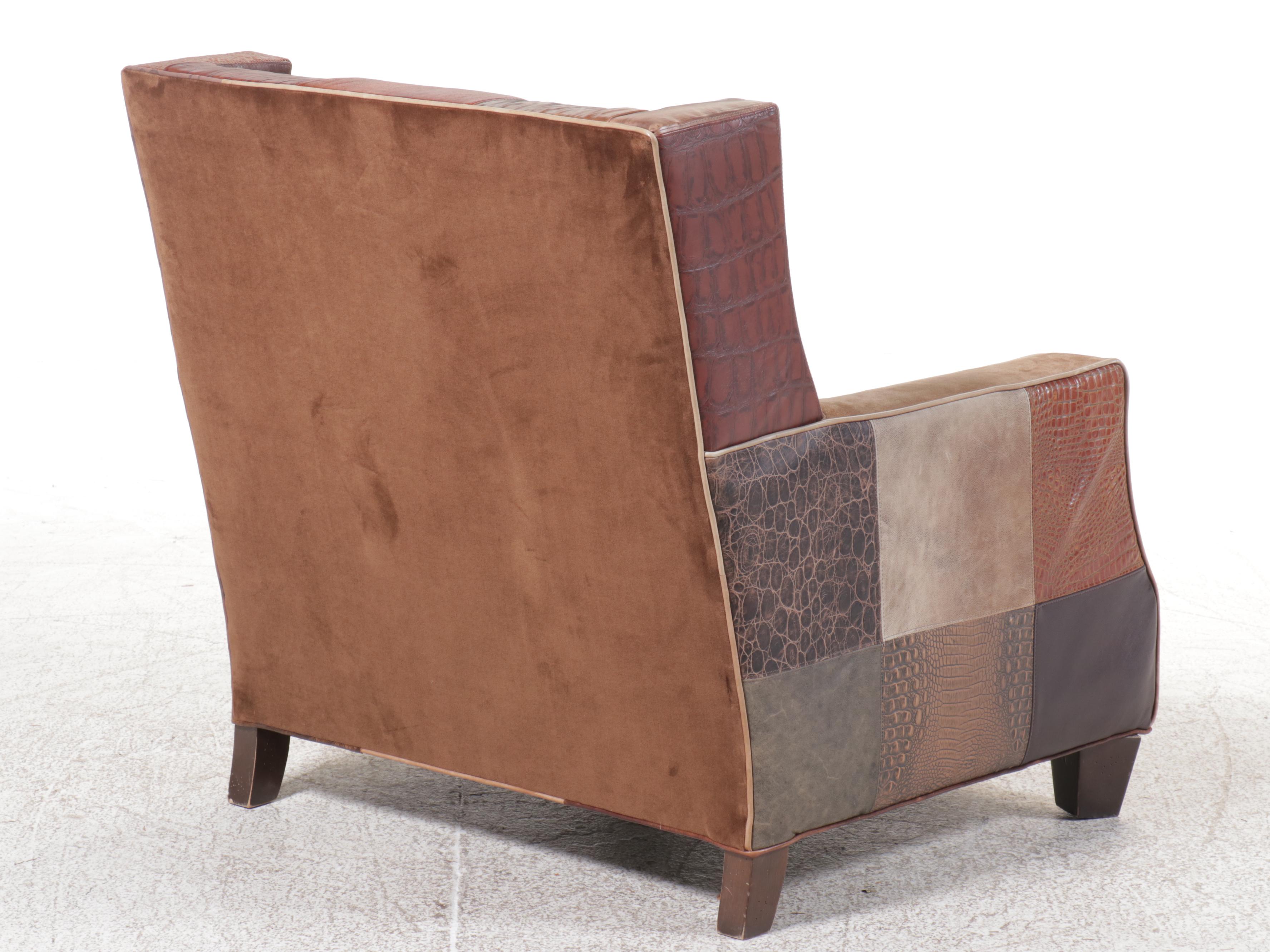 Paul Robert Patchwork Leather Armchair