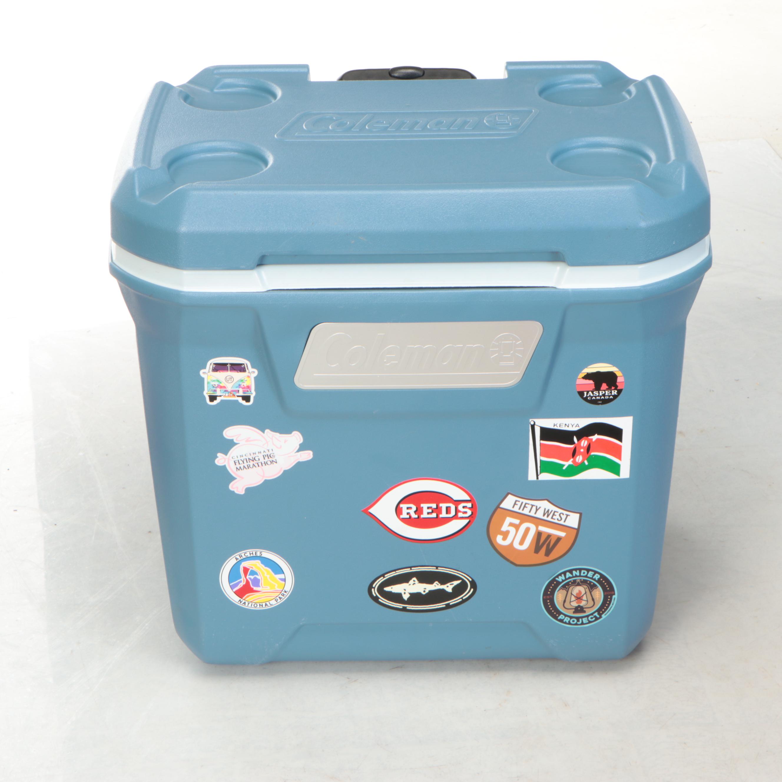 Quest 10x10 Instant Up Canopy with Coleman Cooler, String Lights and More