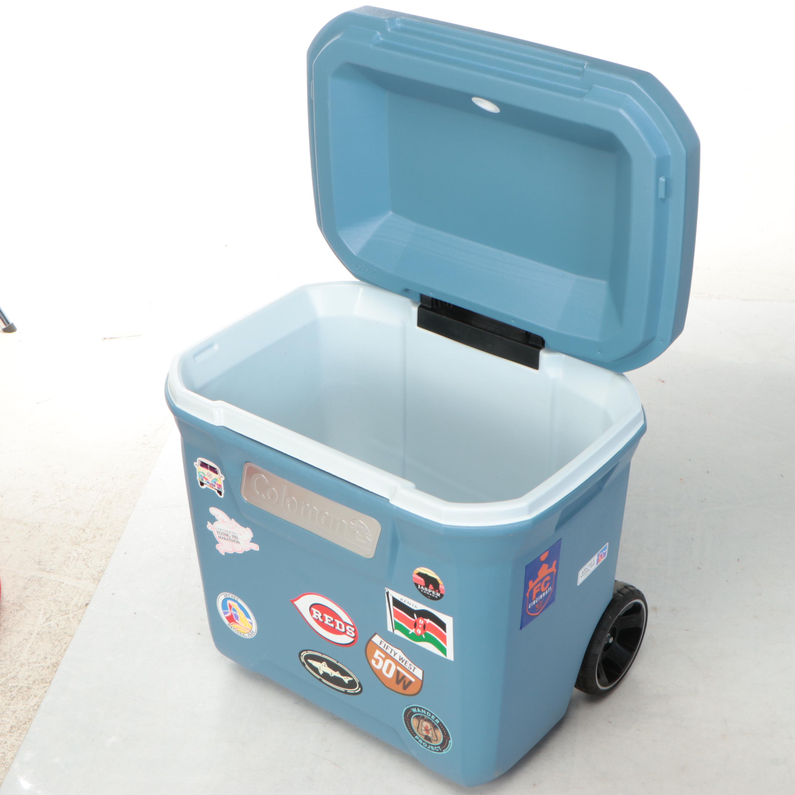 Quest 10x10 Instant Up Canopy with Coleman Cooler, String Lights and More