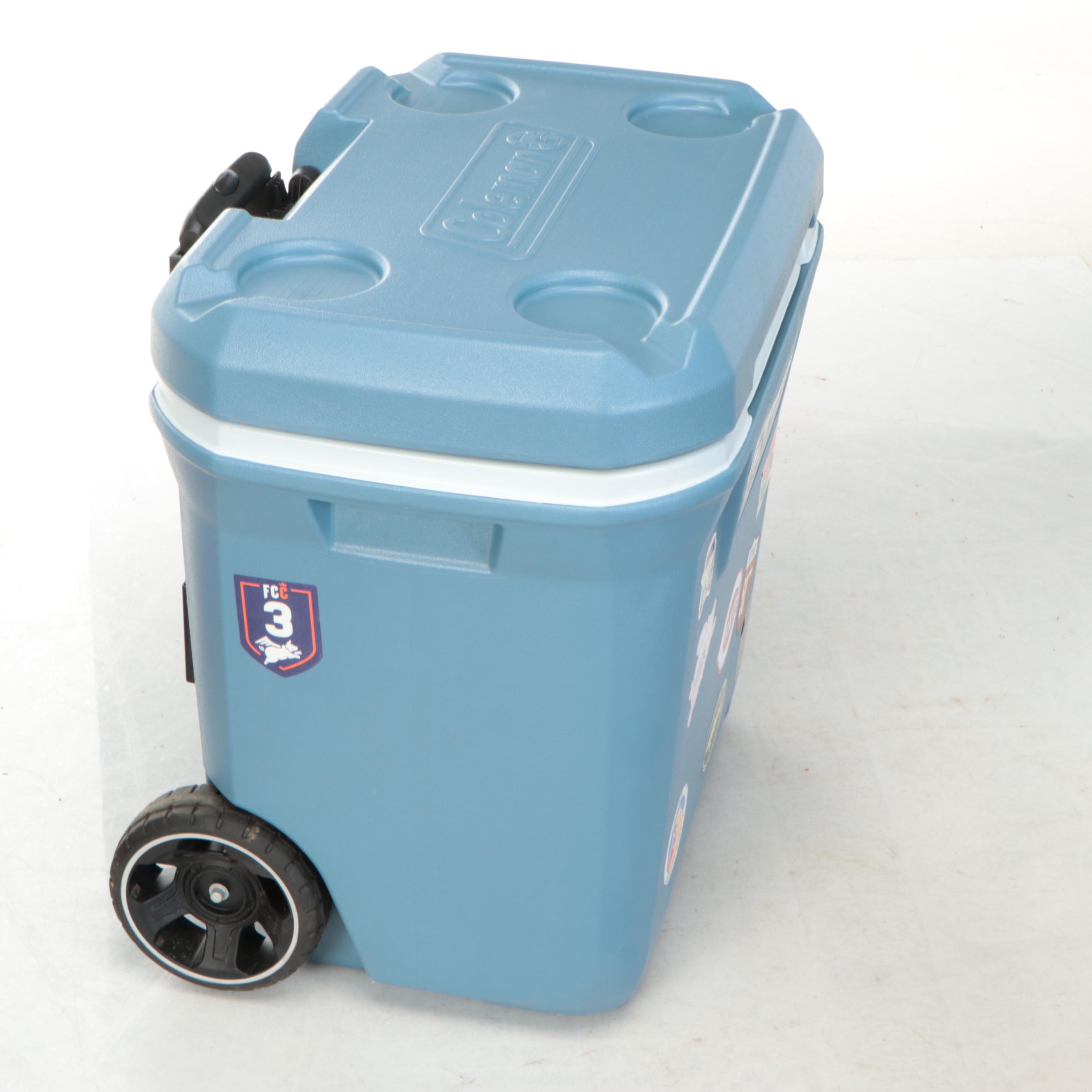 Quest 10x10 Instant Up Canopy with Coleman Cooler, String Lights and More