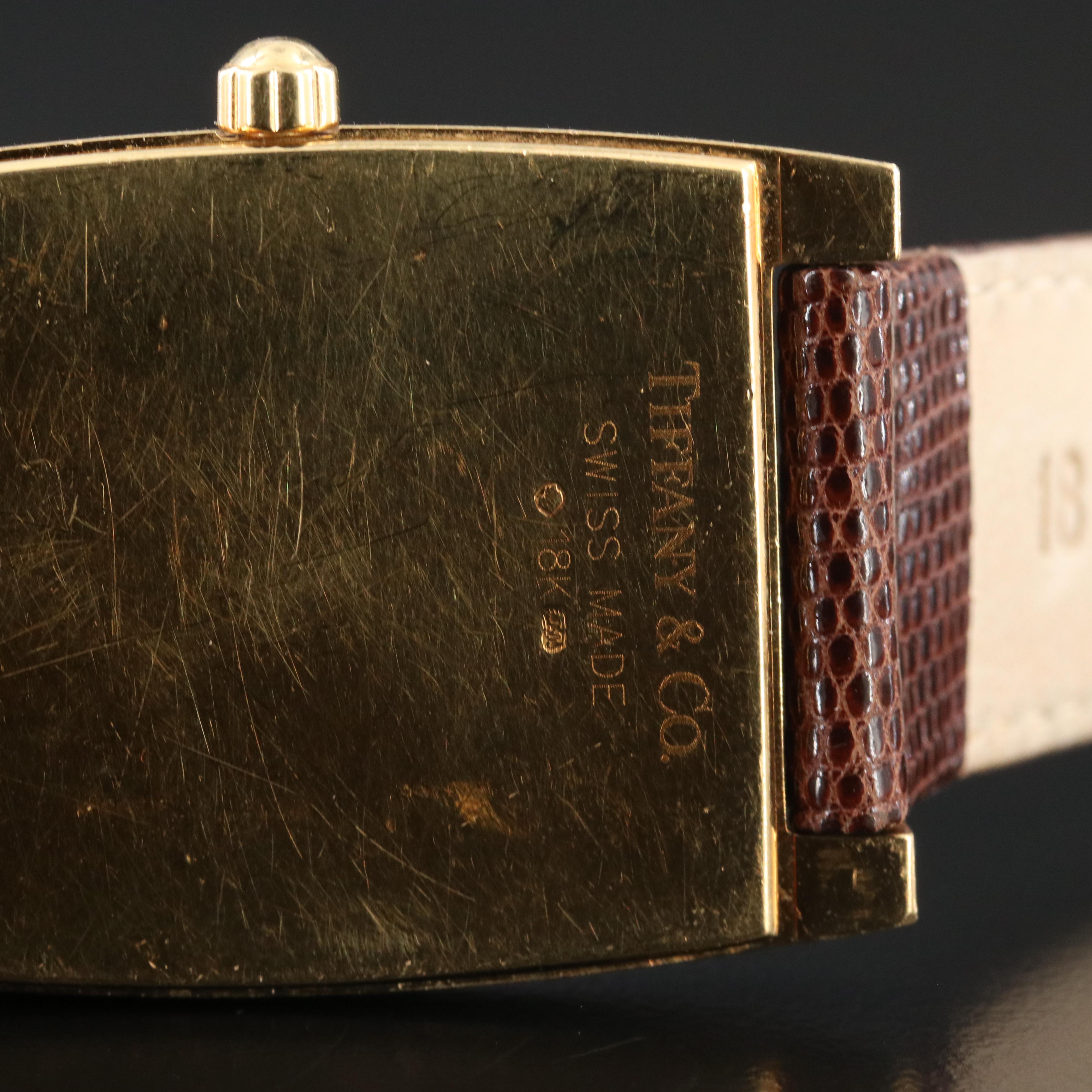 Tiffany & Co Cordis 18K Gold 27x38mm Quartz Watch