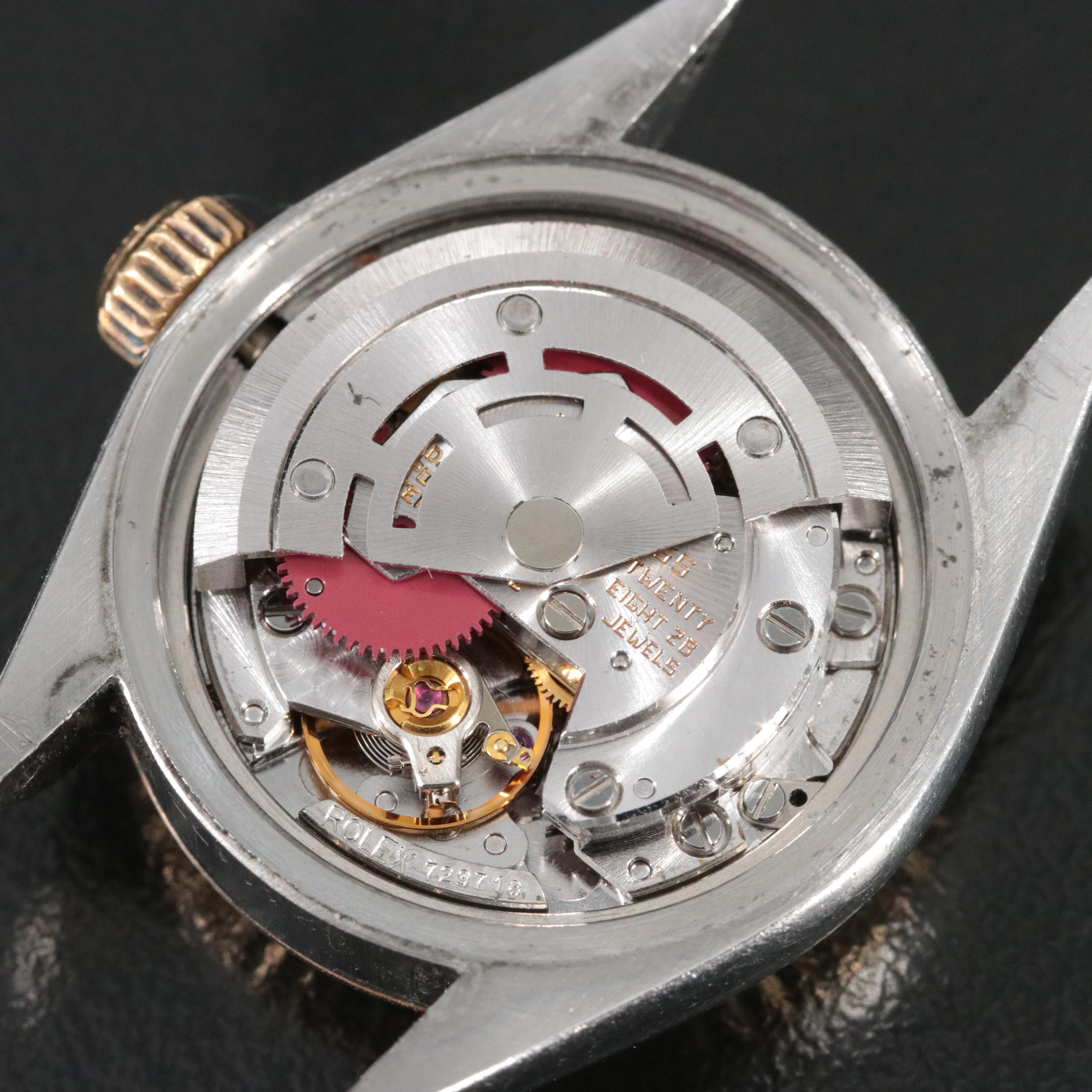 Rolex Oyster Perpetual Date Champagne 26mm 14K & Steel Automatic Watch c. 1979