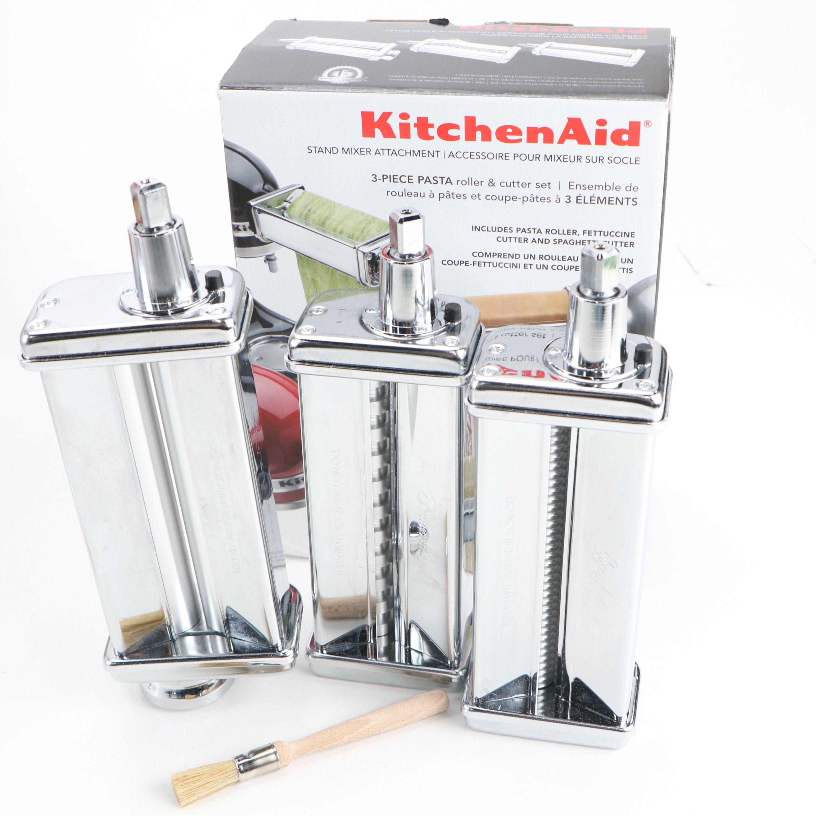 KitchenAid Artisan Metal Stand Mixer with Pasta Making and Shredding Attachments