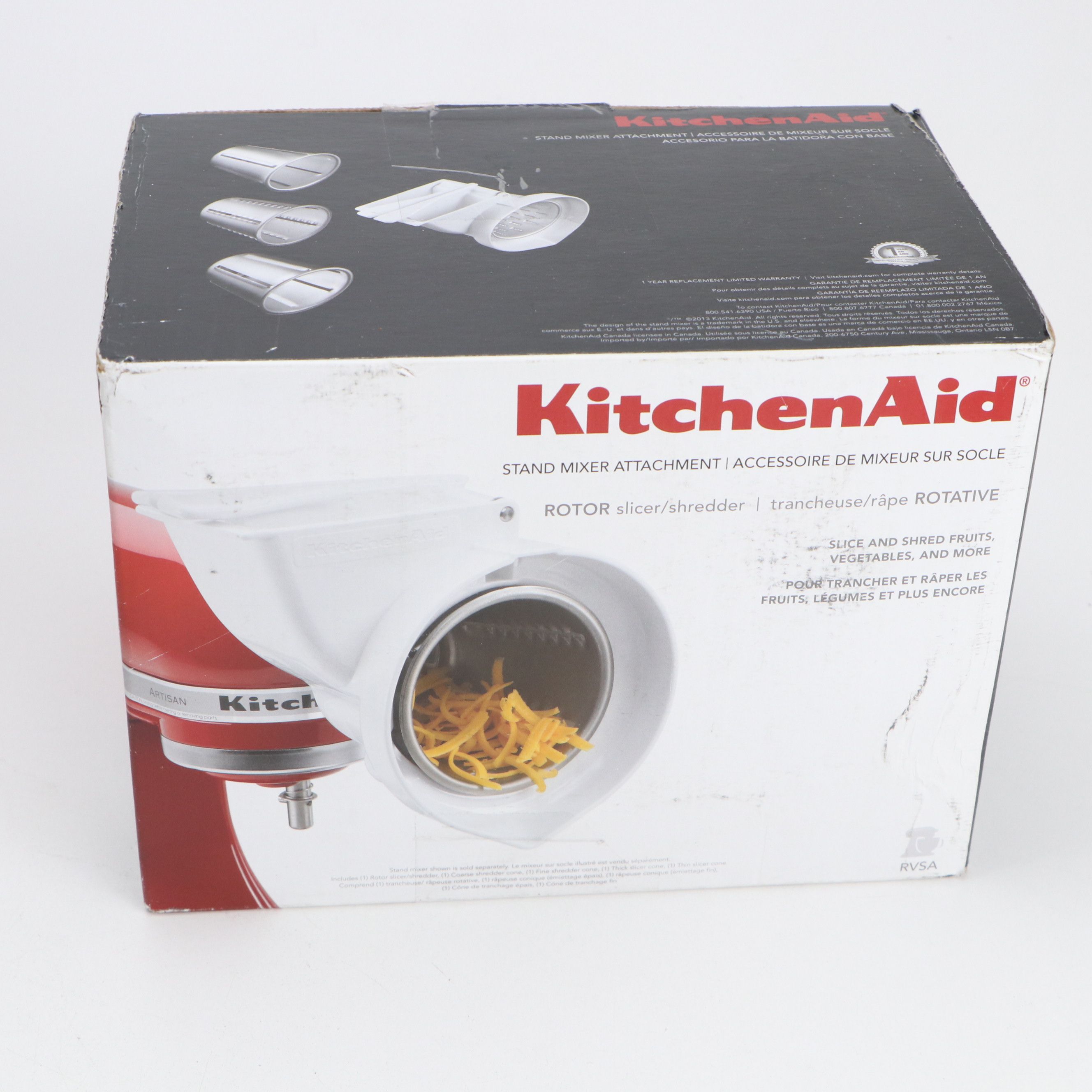 KitchenAid Artisan Metal Stand Mixer with Pasta Making and Shredding Attachments