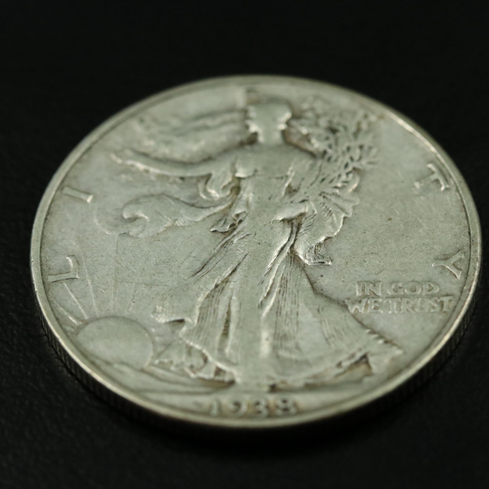 Key Date 1938-D Walking Liberty Silver Half Dollar