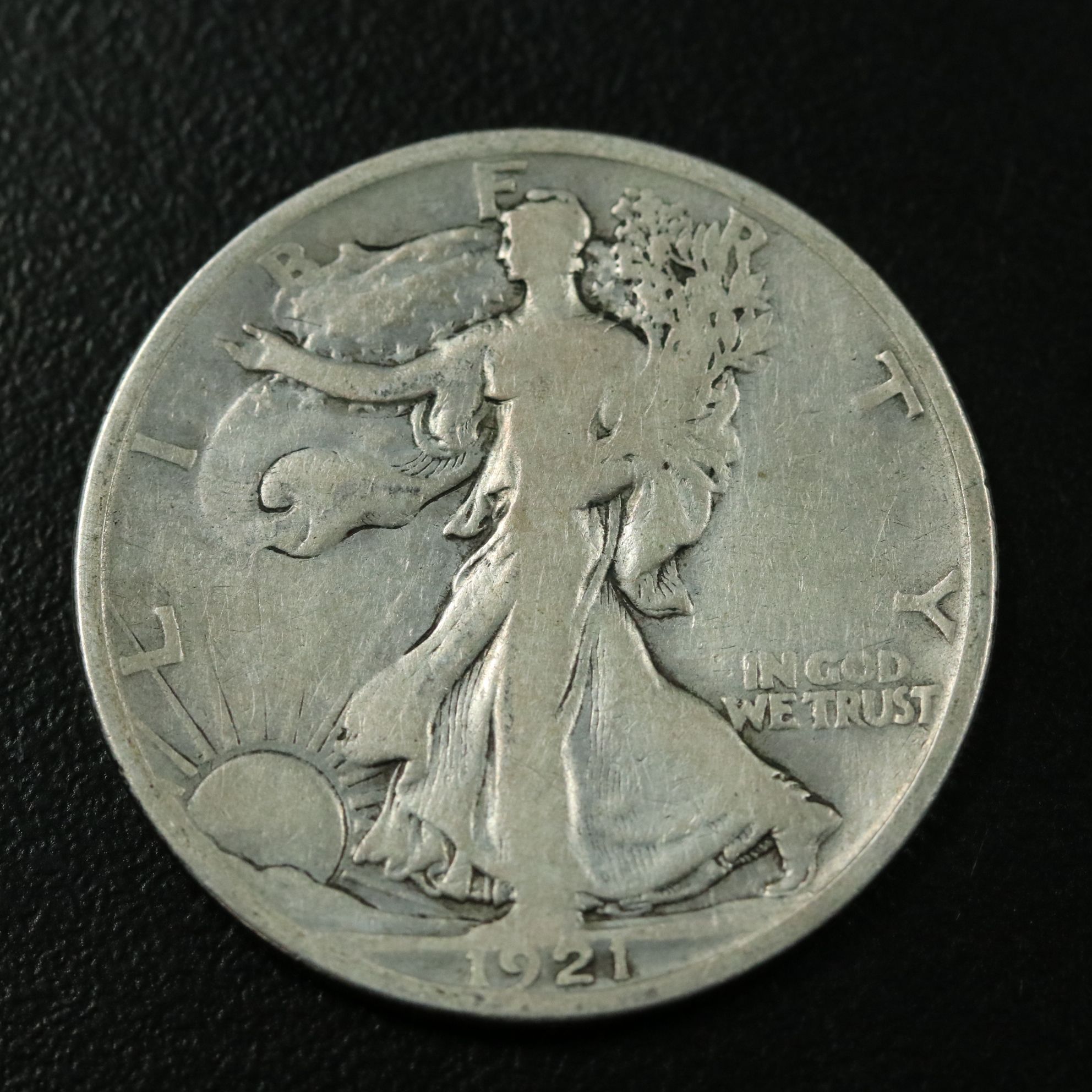 Key Date 1921-S Walking Liberty Silver Half Dollar