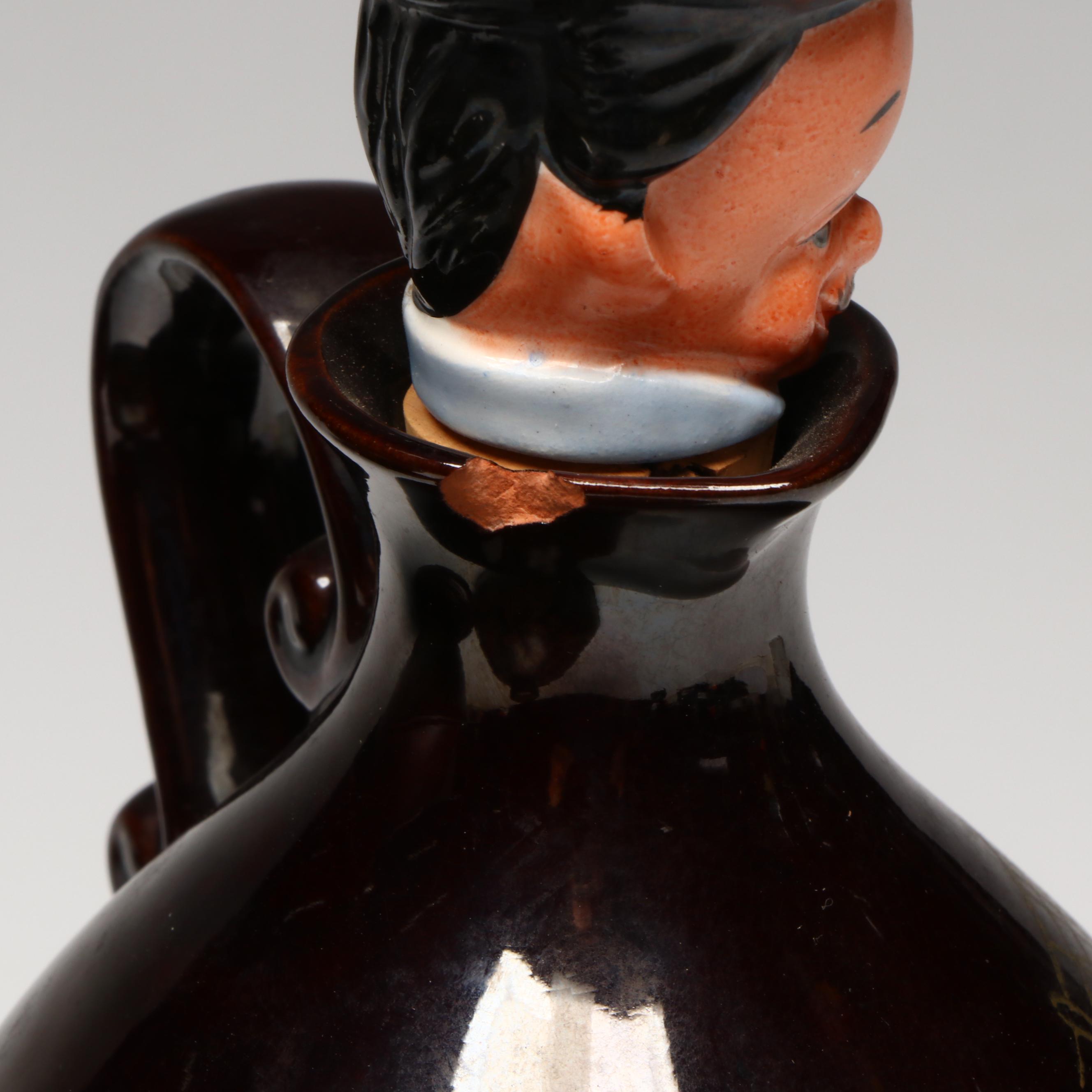 Italian World Globe Plastic Ice Bucket and Other Ceramic Music Box and Glassware