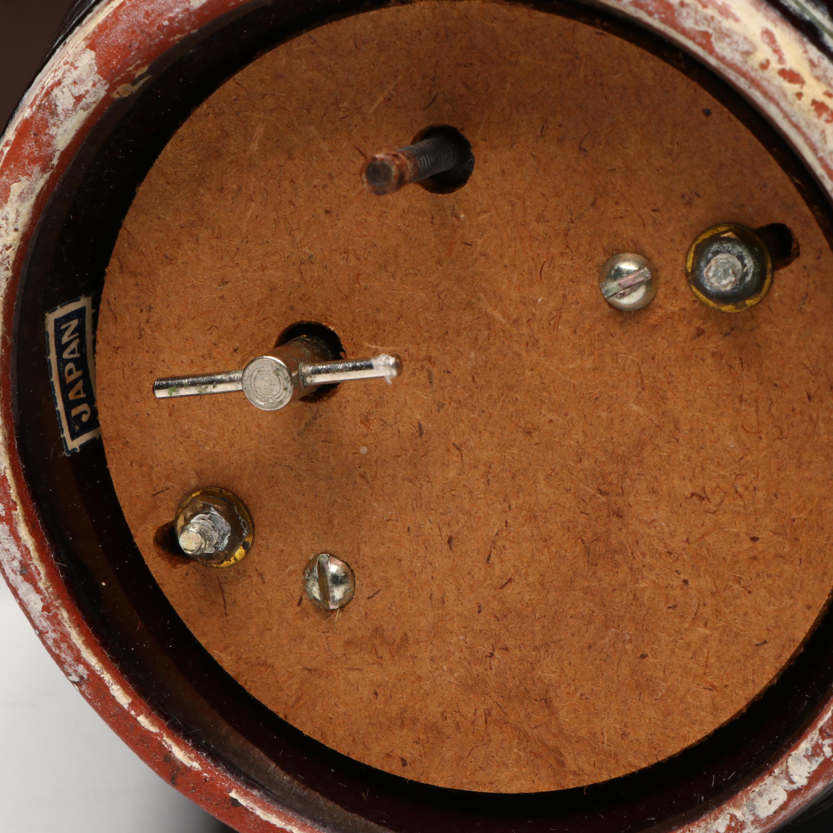 Italian World Globe Plastic Ice Bucket and Other Ceramic Music Box and Glassware